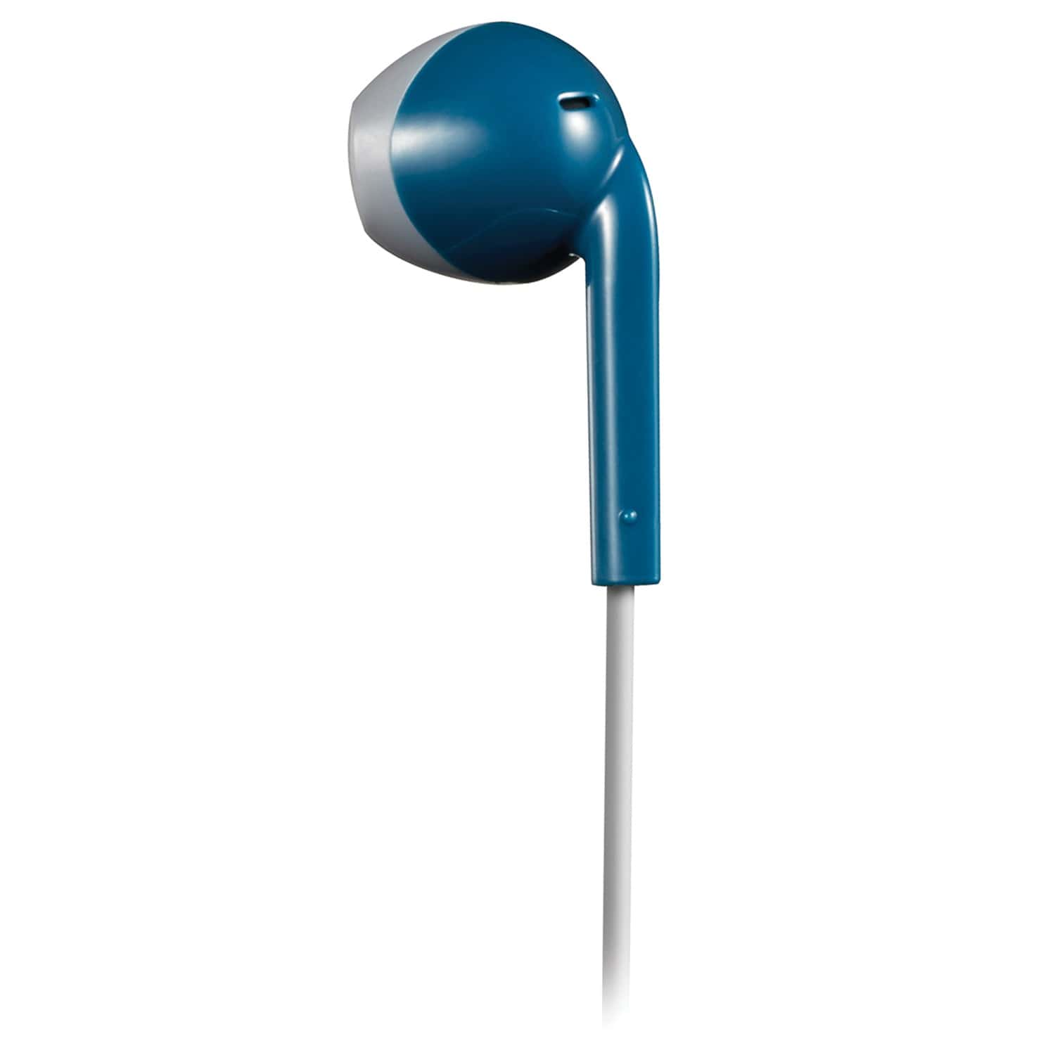 JVC Wired Retro In-Ear Earbuds with In-Line Mic/Remote and 3.5-mm Connector, HAF19M, Blue