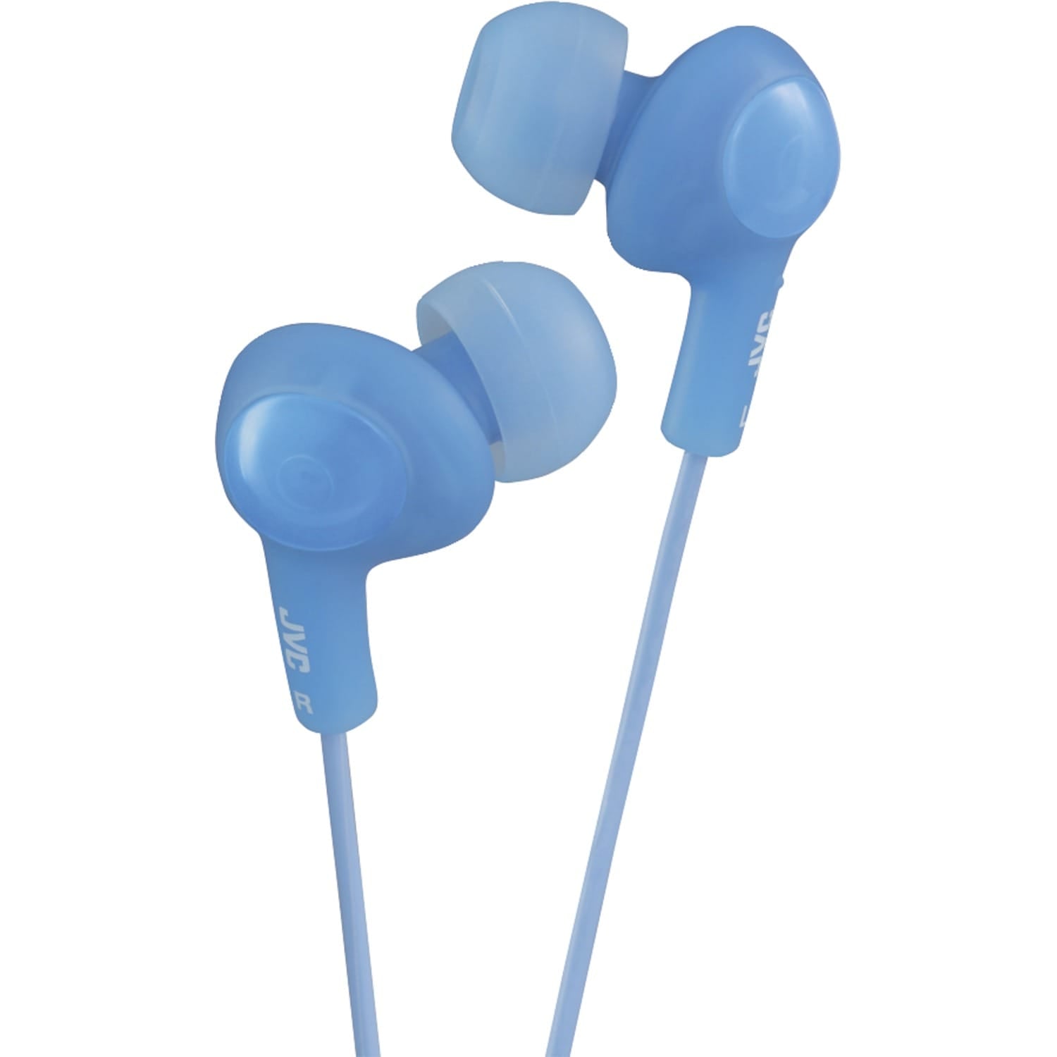 JVC Gumy Plus Wired Inner-Ear Earbuds with 3.5-mm Connector, HA-FX5, Blue