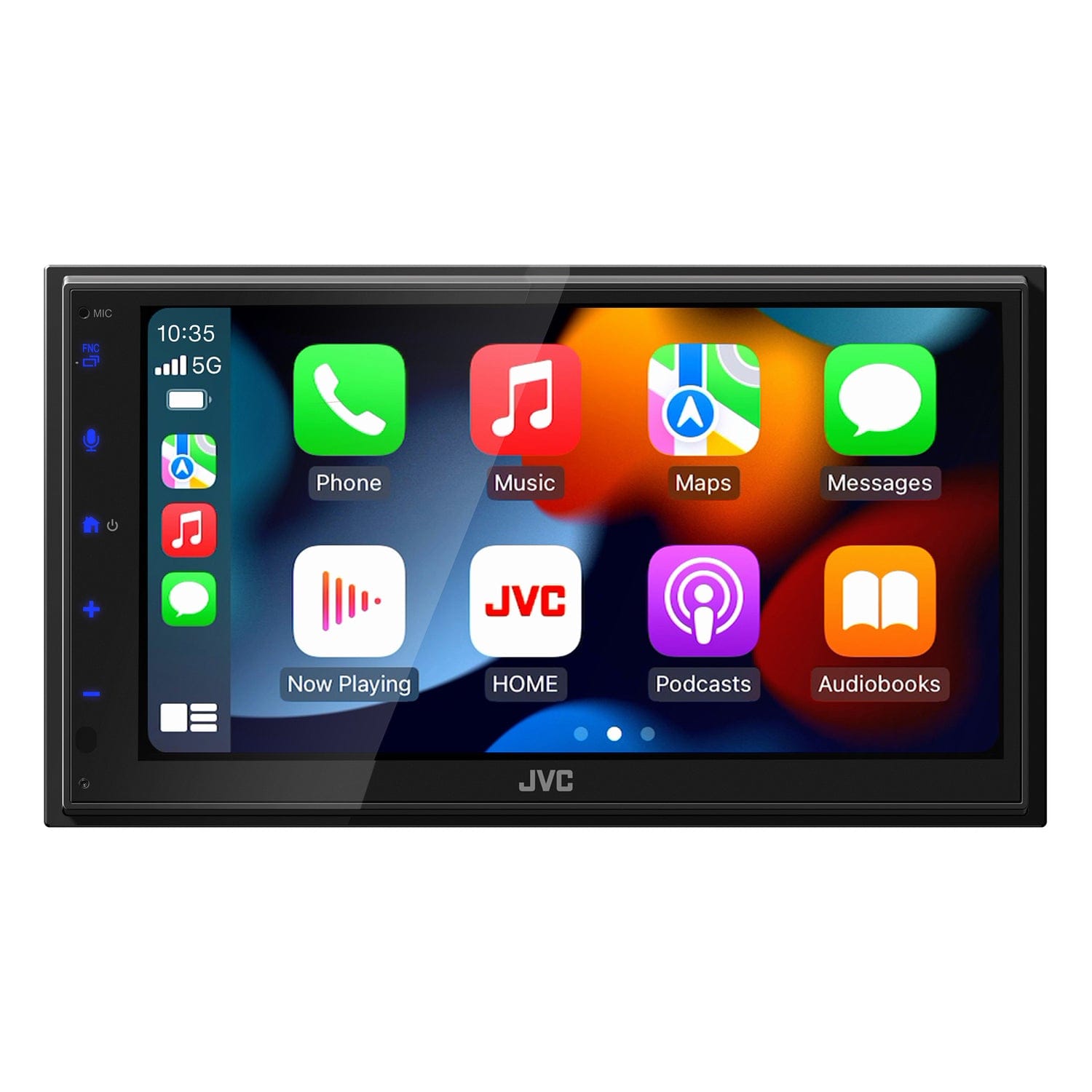 JVC KW-M695BW 6.8-In. Car In-Dash Unit, Double-DIN Digital Receiver with WSVGA Touch Screen, Wireless Android Auto/Apple CarPlay, and SiriusXM Ready