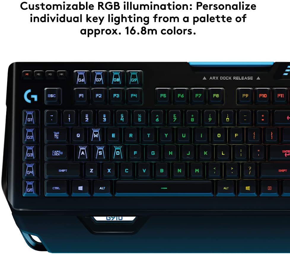 Logitech G910 Orion Spectrum RGB Mechanical Gaming Keyboard - Seller Refurbished