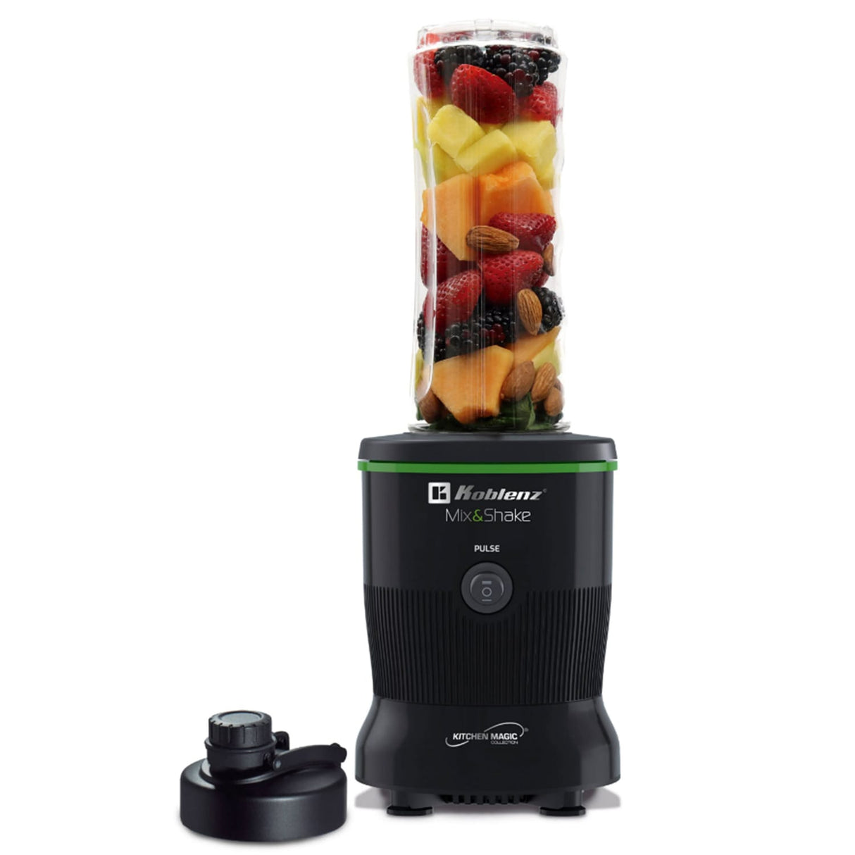 Koblenz 600-Watt 20.2-Oz. Personal Mix and Shake Blender, Black