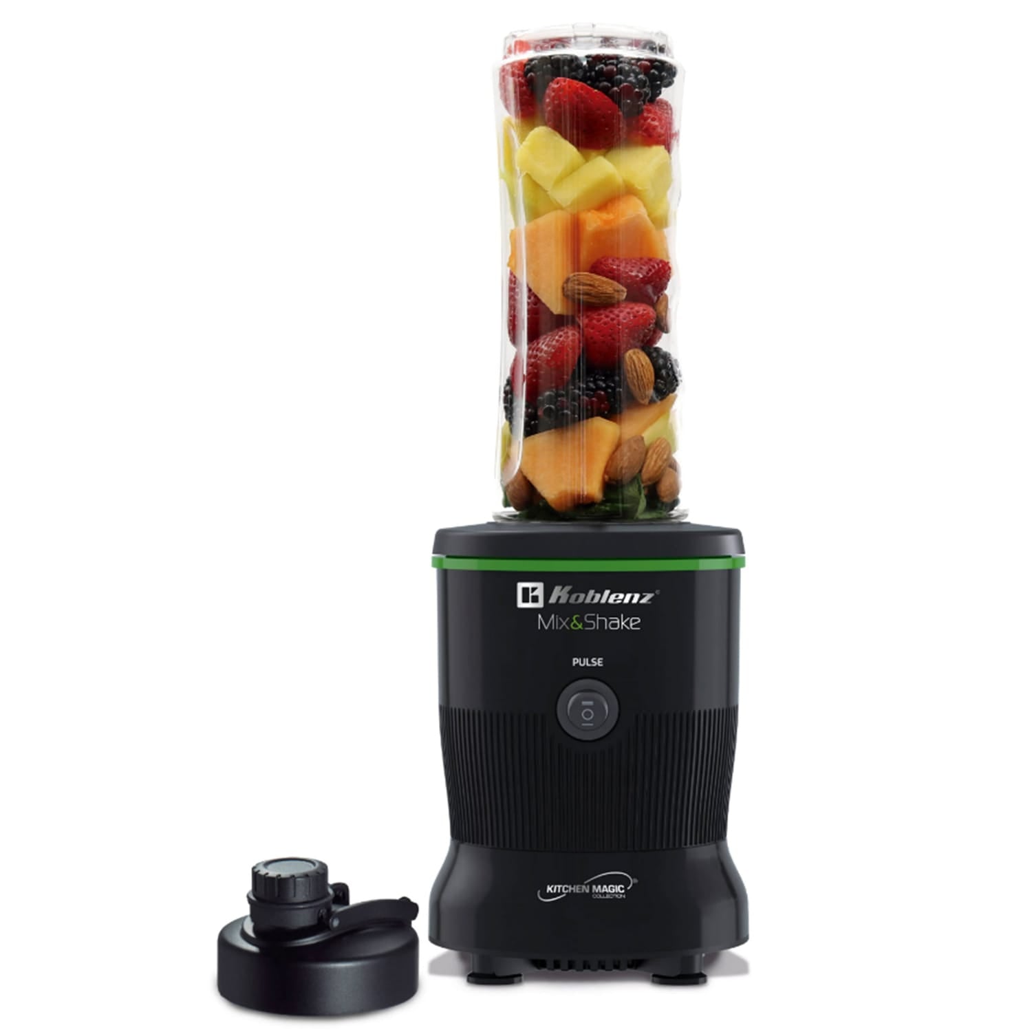 Koblenz 600-Watt 20.2-Oz. Personal Mix and Shake Blender, Black