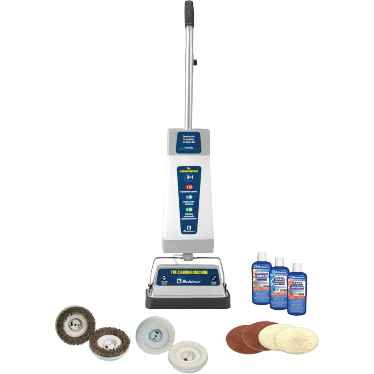 Koblenz The Cleaning Machine Shampoo Polisher, P-2500 B, Gray