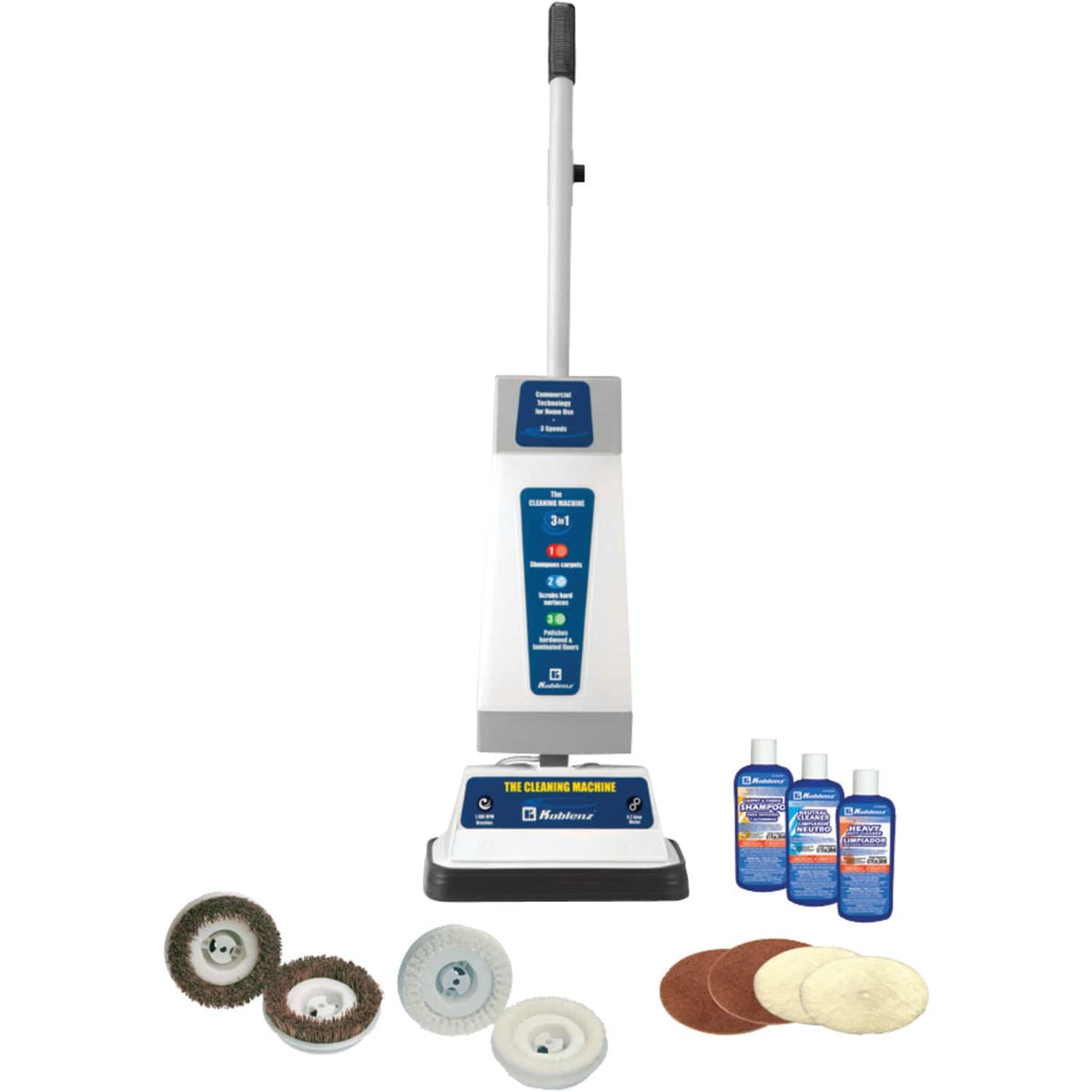 Koblenz The Cleaning Machine Shampoo Polisher, P-820 B, Gray