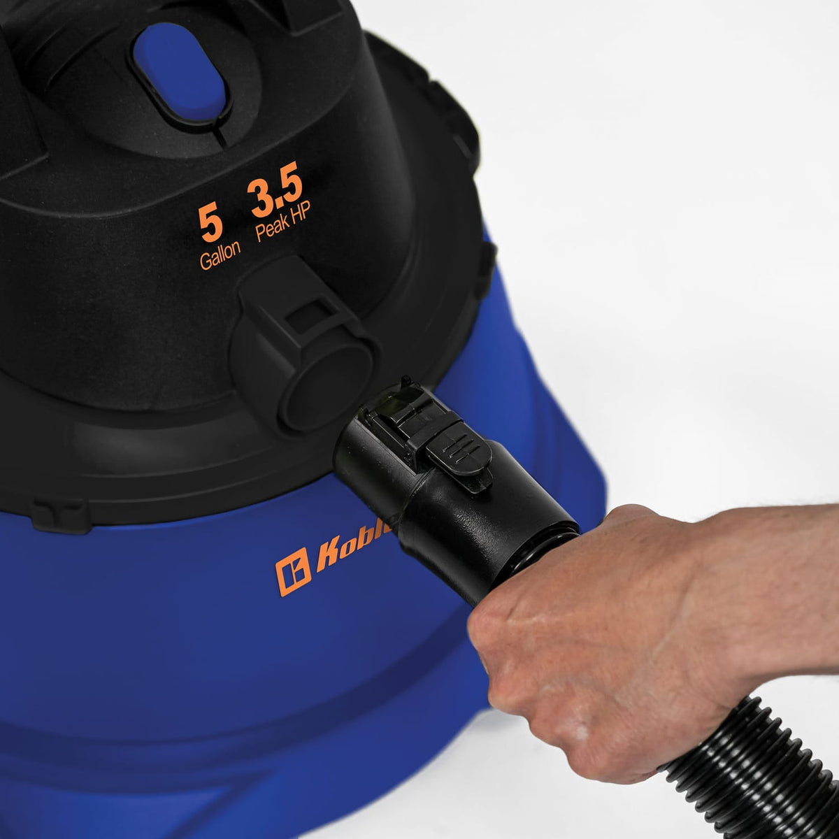 Koblenz 5-Gal. Portable Wet/Dry Vacuum with Blower, Black and Blue, WD-5 MA