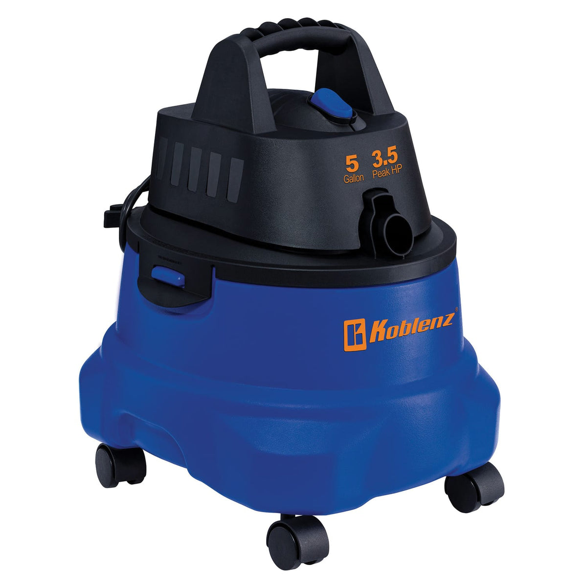 Koblenz 5-Gal. Portable Wet/Dry Vacuum with Blower, Black and Blue, WD-5 MA