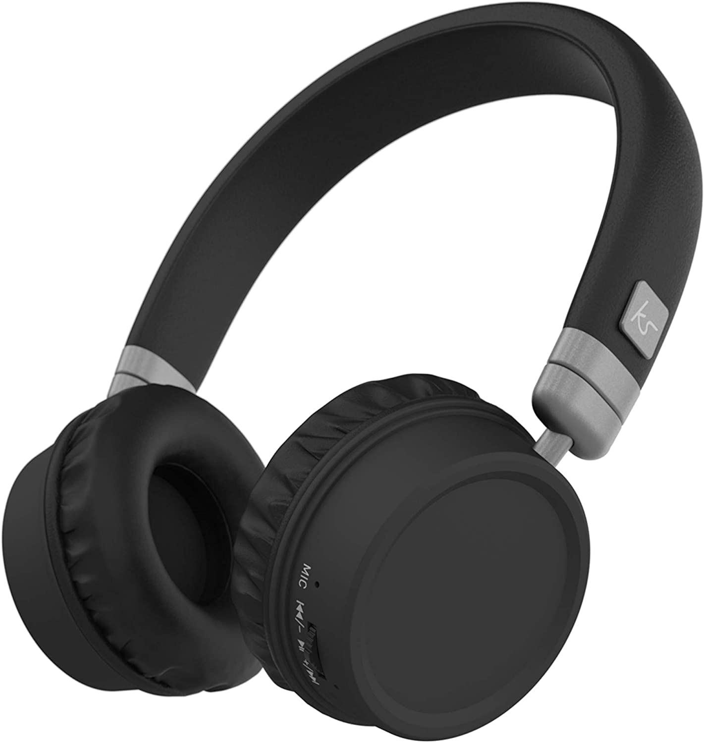 Kitsound Harlem 2 Wireless On-Ear Headphones, Black