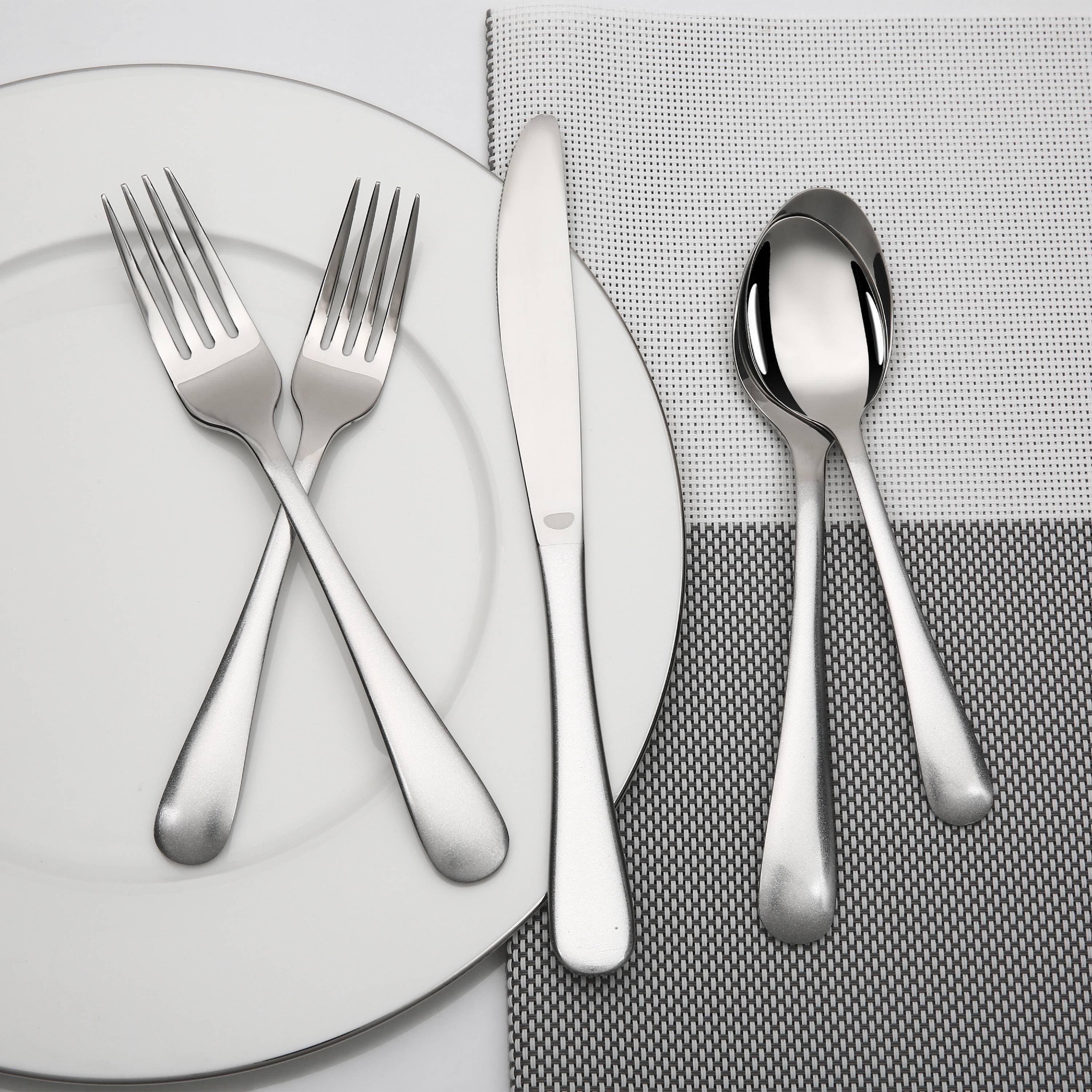 Lorena Silver Shade Flatware Set, 20 Pieces