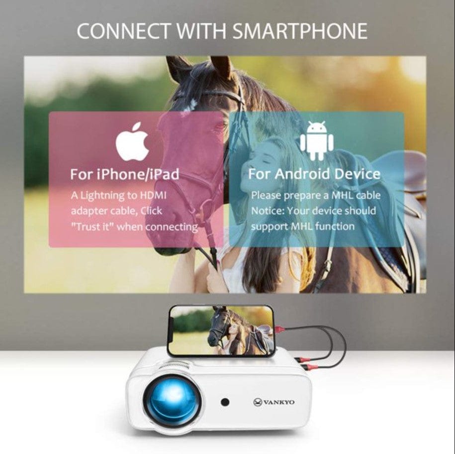 Vankyo Leisure 430W Bass Edition 1080P Mini Movie Projector