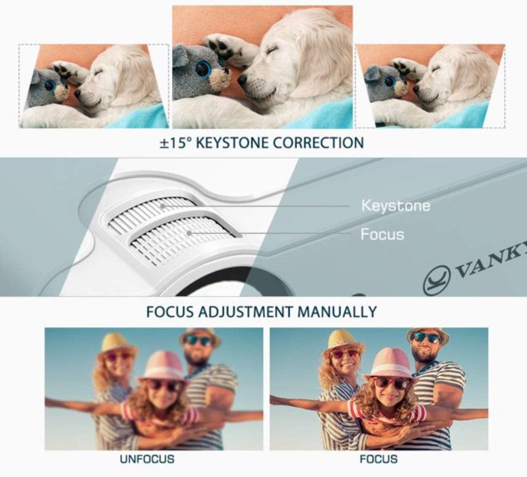 Vankyo Leisure 430W Bass Edition 1080P Mini Movie Projector