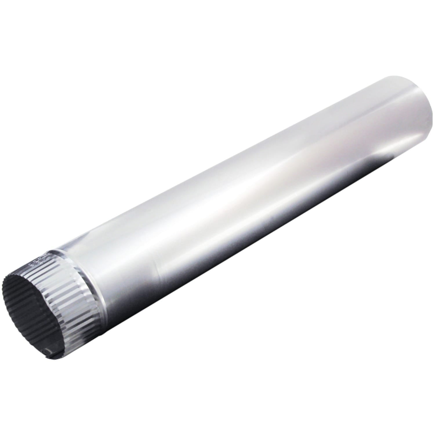 Deflecto 4-In. x 24-In. Rigid Aluminum Vent Pipe