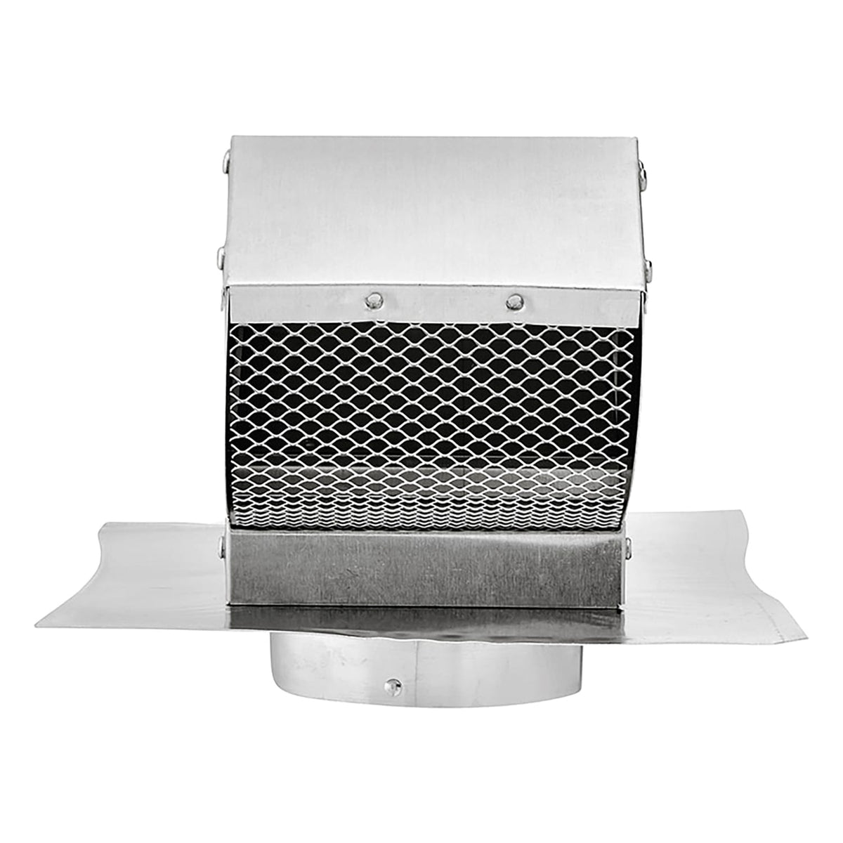 Lambro 4-In. Aluminum Exhaust Roof Vent Cap with Screen, Damper, and Collar, 109R