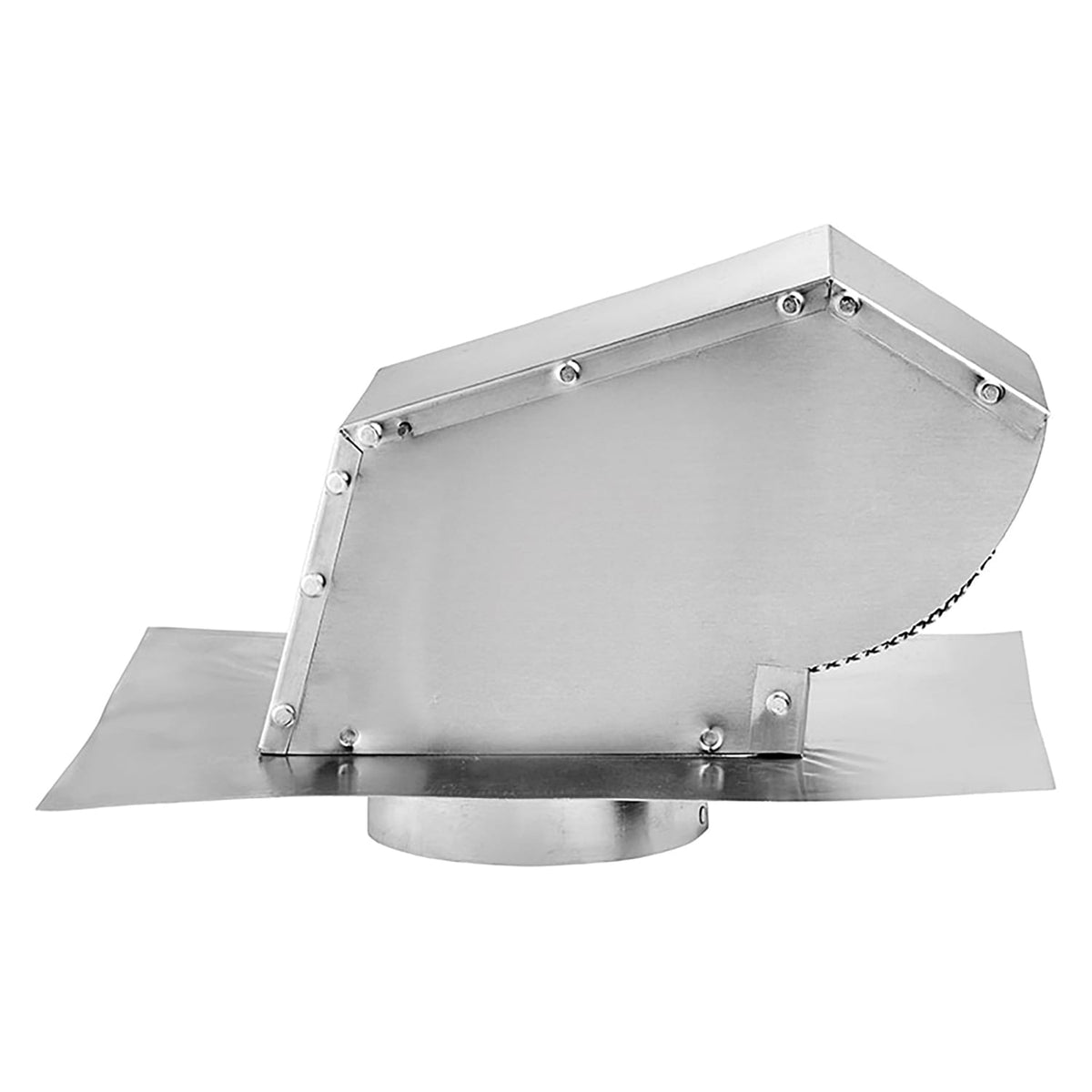 Lambro 4-In. Aluminum Exhaust Roof Vent Cap with Screen, Damper, and Collar, 109R