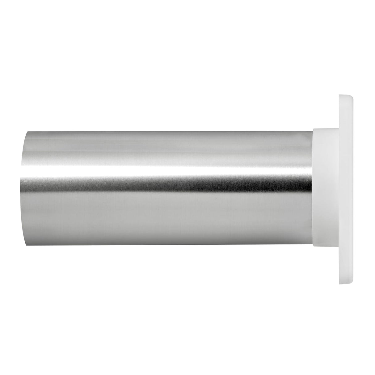 Lambro 4-In. Plastic Wall Exhaust Dryer Vent with Single Flap and 11-in. Pipe, White, 1422WTP-R
