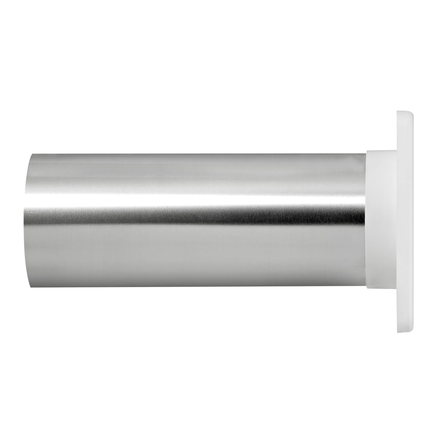 Lambro 4-In. Plastic Wall Exhaust Dryer Vent with Single Flap and 11-in. Pipe, White, 1422WTP-R