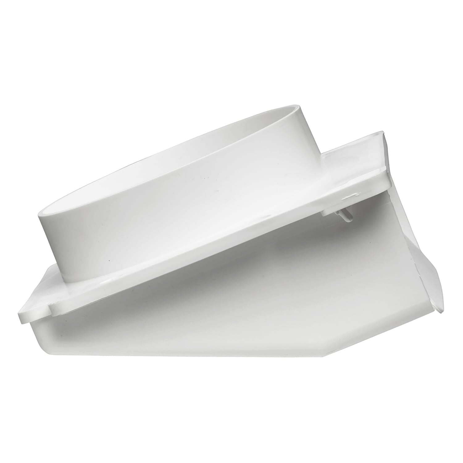 Lambro 4-In. Plastic Soffit Exhaust Dryer Vent with Damper, White, 143W