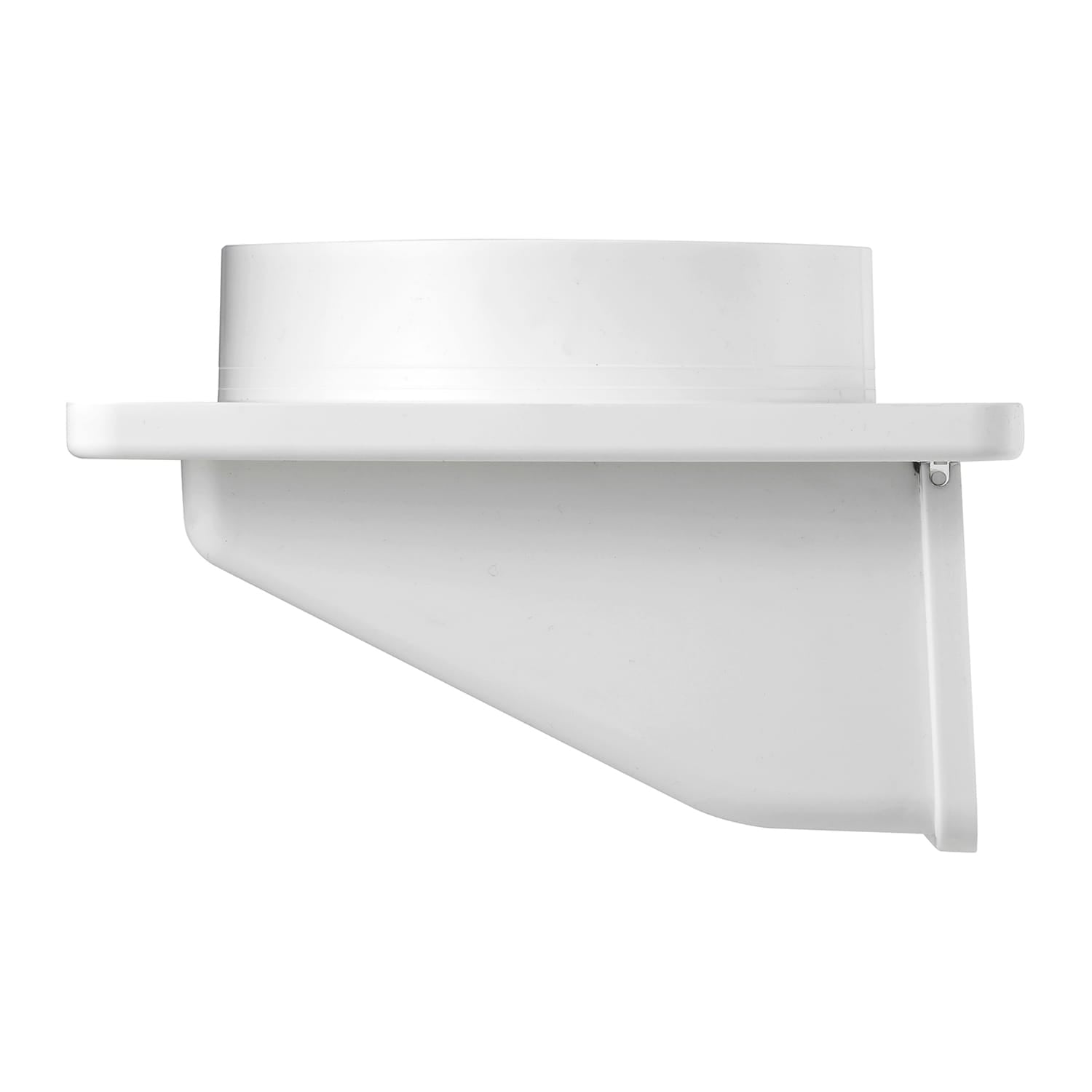 Lambro 6-In. Plastic Exhaust Soffit Bath Fan Vent with Damper, 146W, White