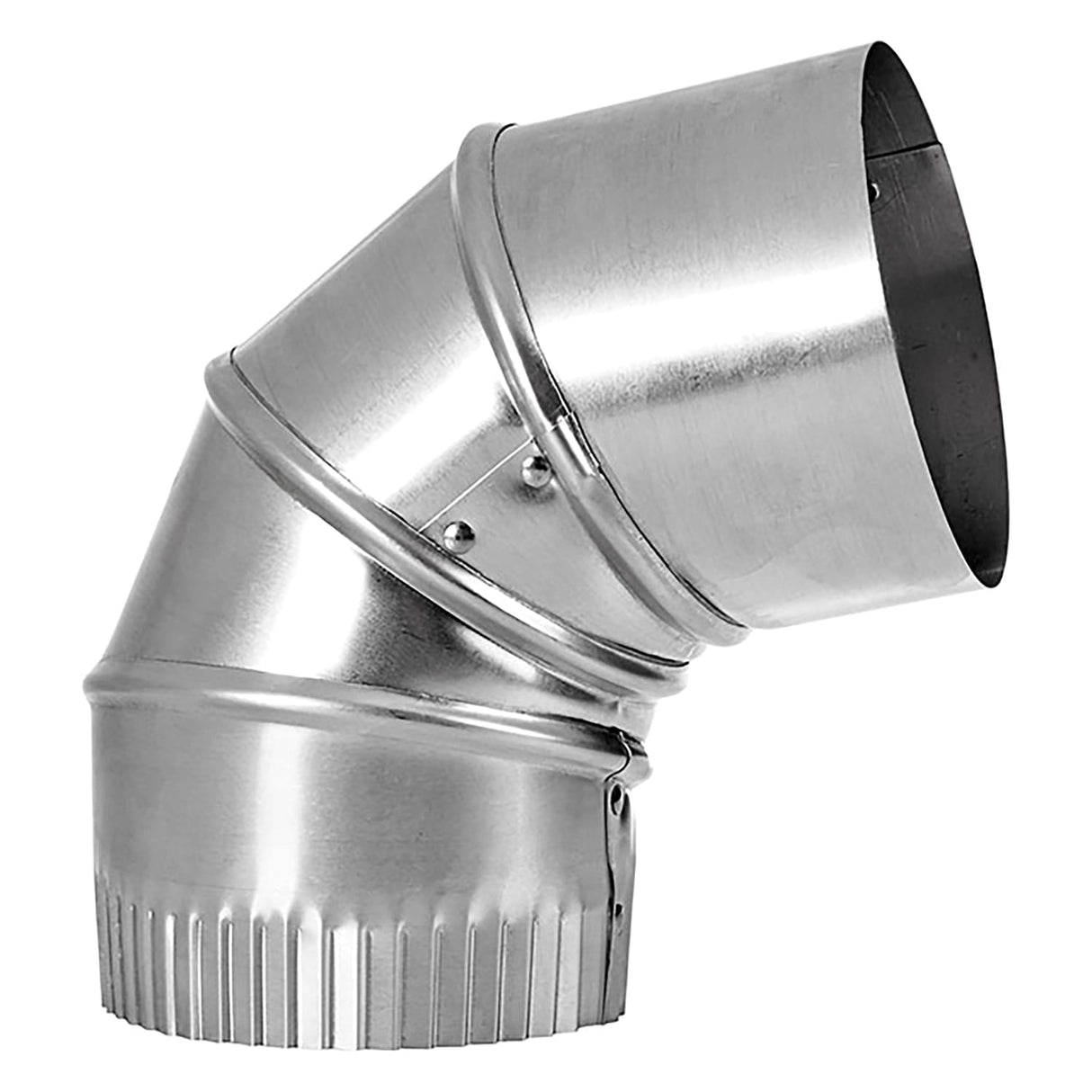 Lambro 4-In. 90° Aluminum Adjustable Elbow