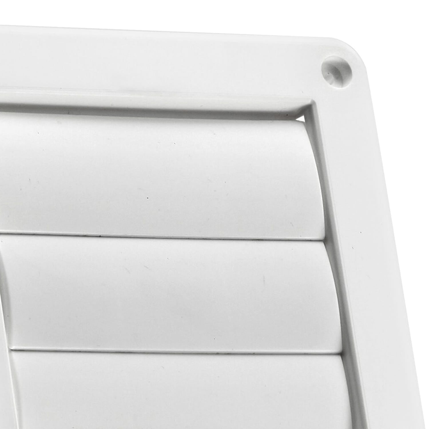 Lambro 4-In. White Plastic Louvered Vent