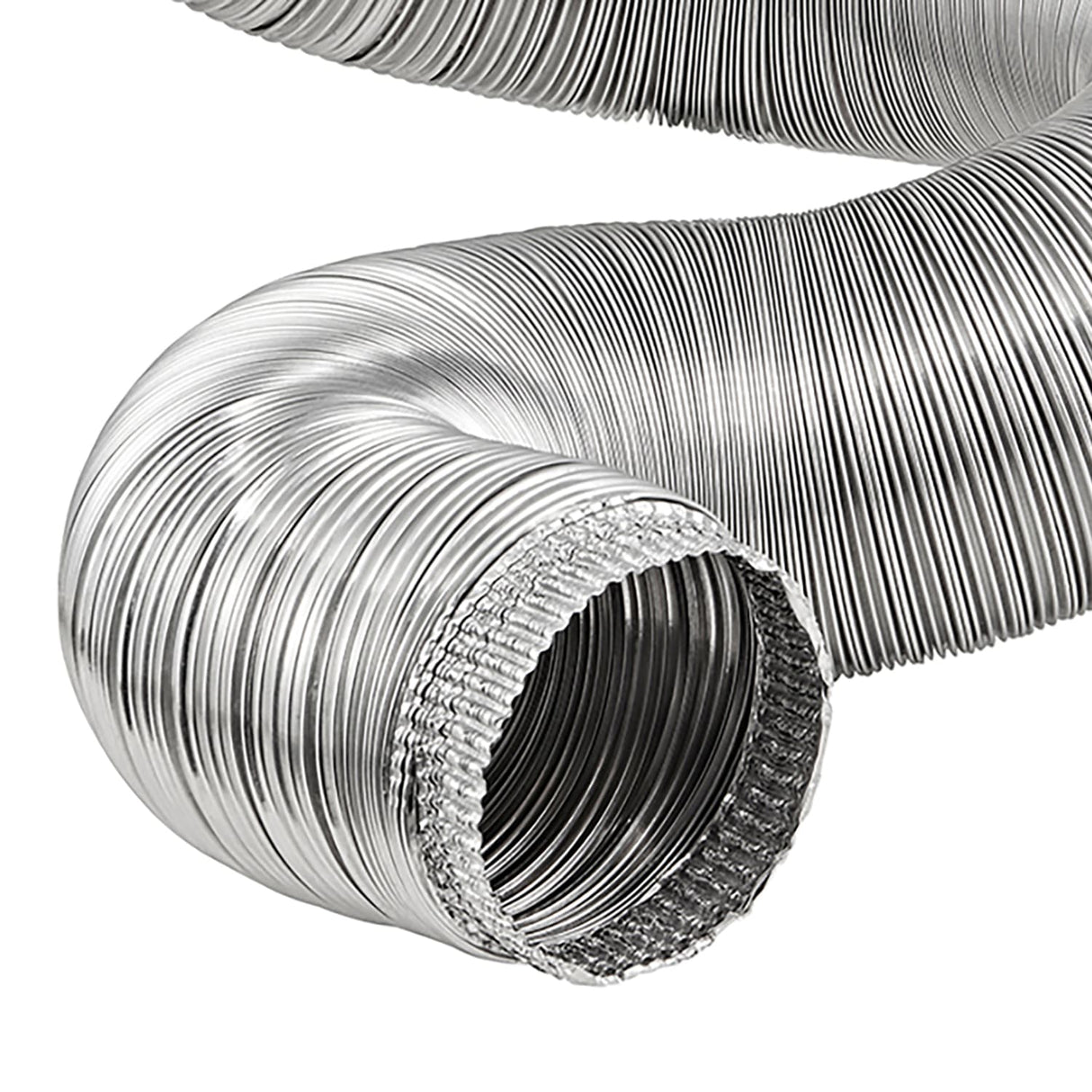 Lambro 6-In. x 8-Ft. T-LOCK UL 181 Class 0 HVAC Semi-Rigid Air Duct with 1 Crimped End and Double-Lock Design, 296FUL