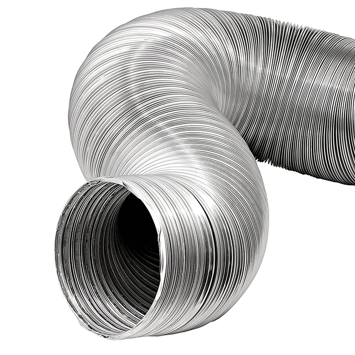 Lambro 8-Ft. Flexible Aluminum Semi-Rigid Double-Lock Air Duct, 3 In. Diameter