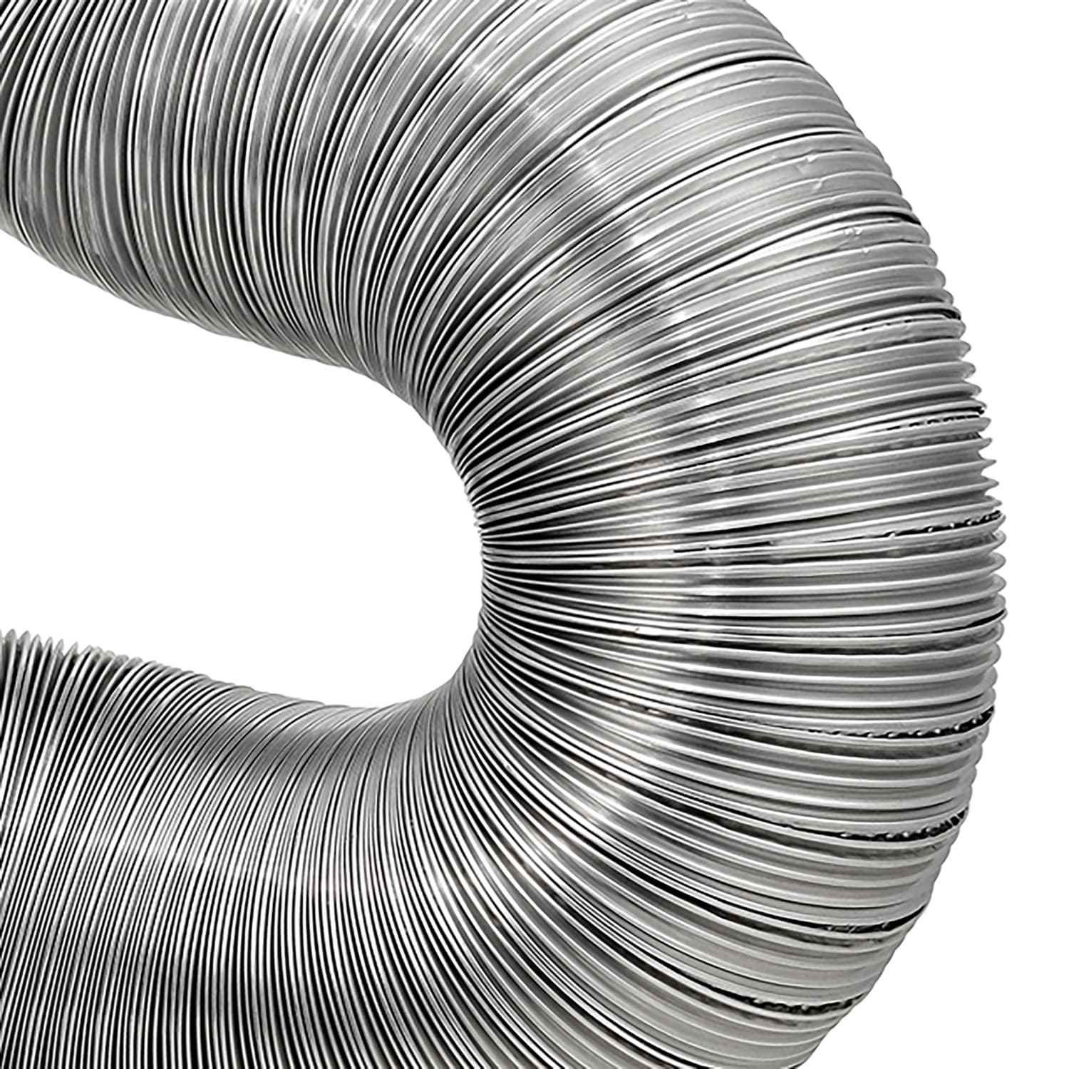 Lambro 8-Ft. Flexible Aluminum Semi-Rigid Double-Lock Air Duct, 3 In. Diameter