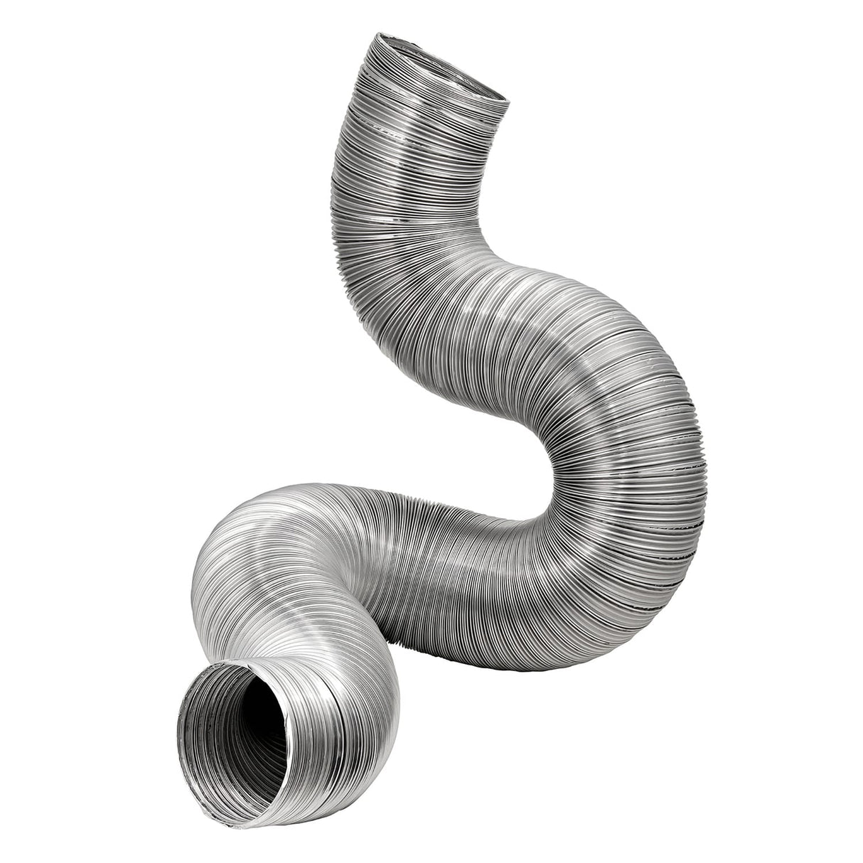 Lambro 8-Ft. Flexible Aluminum Semi-Rigid Double-Lock Air Duct, 4 In. Diameter
