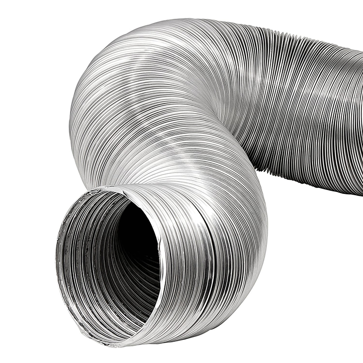 Lambro 8-Ft. Flexible Aluminum Semi-Rigid Double-Lock Air Duct, 6 In. Diameter