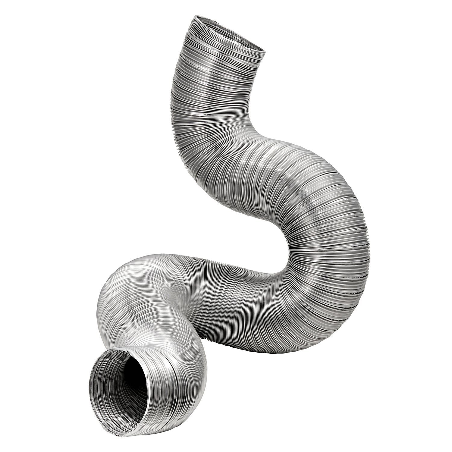Lambro 8-Ft. Flexible Aluminum Semi-Rigid Double-Lock Air Duct, 8 In. Diameter