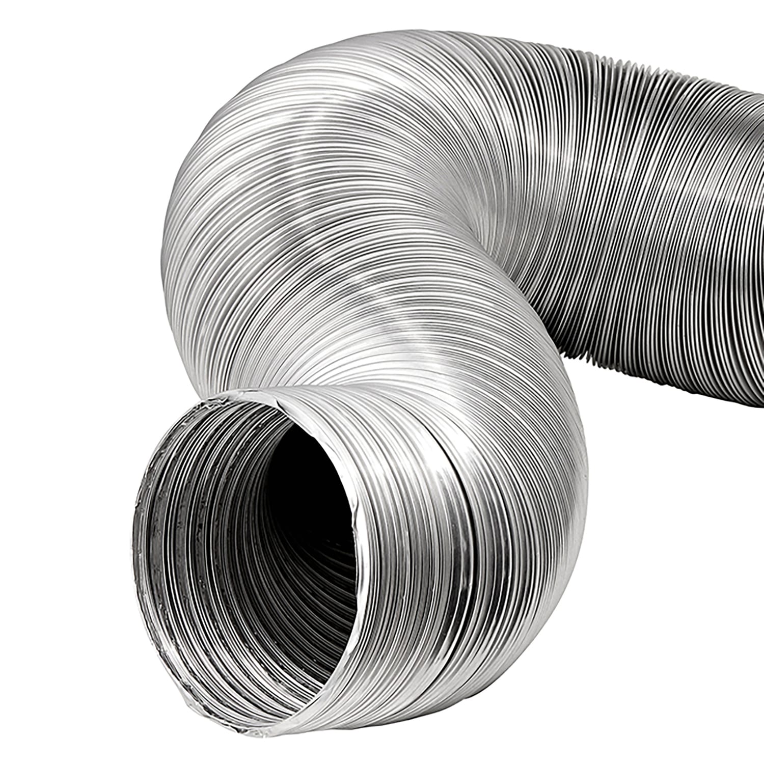 Lambro 8-Ft. Flexible Aluminum Semi-Rigid Double-Lock Air Duct, 10 In. Diameter
