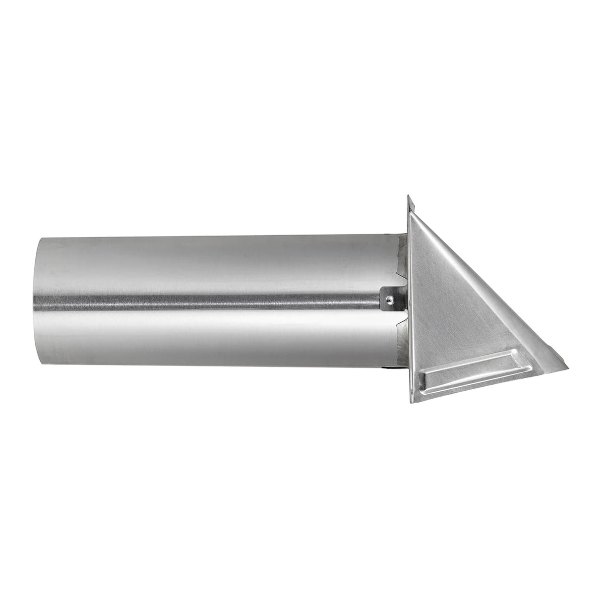 Lambro 4-In. 26-Gauge Galvanized Steel Fresh Air Intake Vent with Wire-Mesh Screen and 11-In. Pipe, No Damper, 34400GNDMS