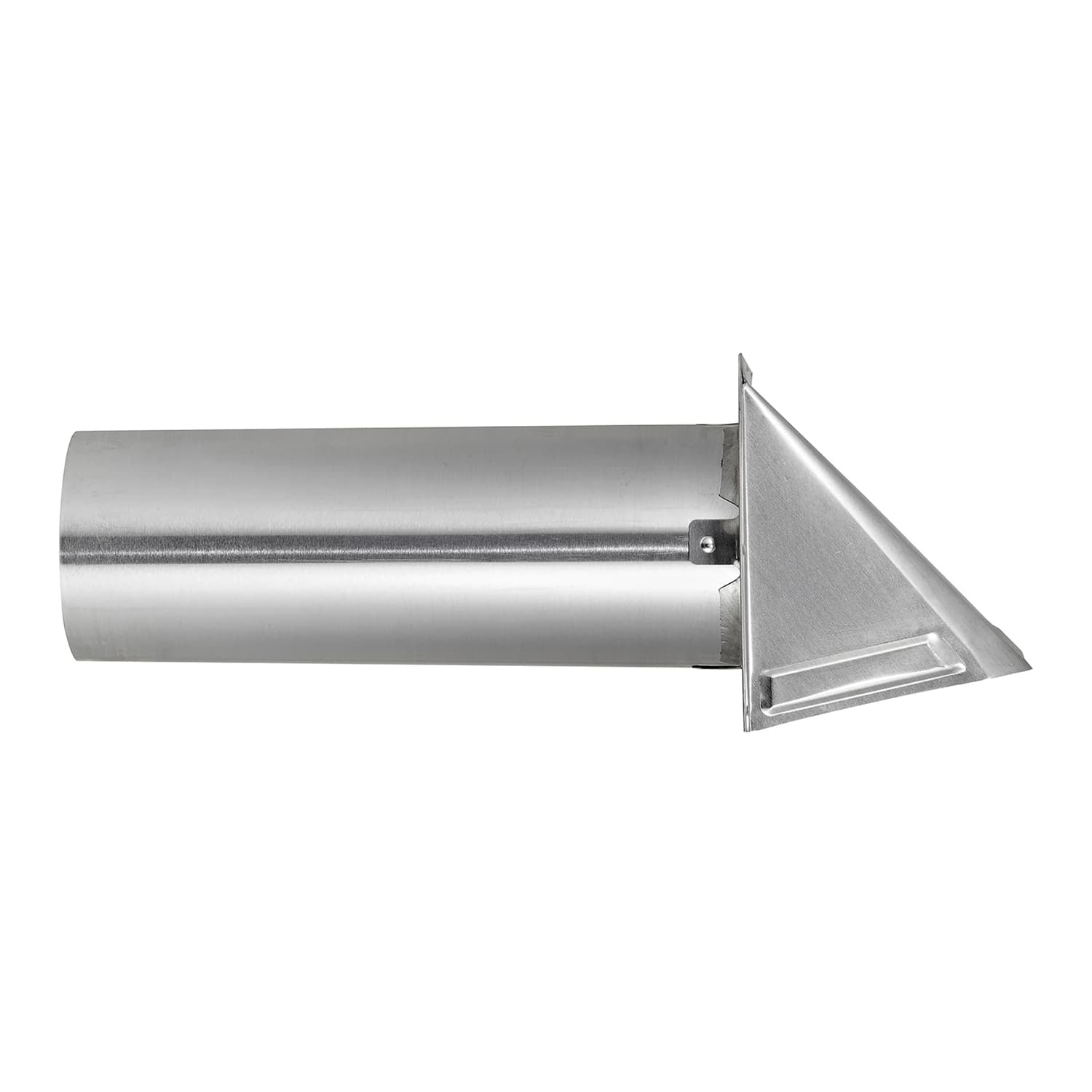 Lambro 4-In. 26-Gauge Galvanized Steel Fresh Air Intake Vent with Wire-Mesh Screen and 11-In. Pipe, No Damper, 34400GNDMS