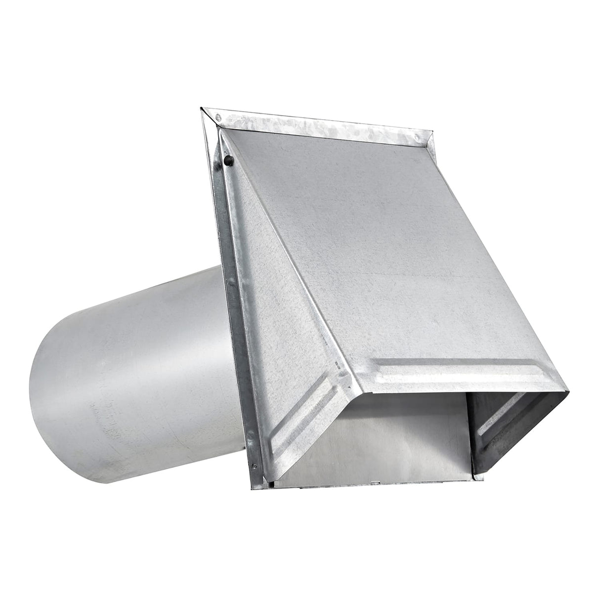 Lambro 6-In. 26-Gauge Galvanized Steel Wall Exhaust Hood Bath Fan Vent with Damper, Wire Mesh Screen, and 11-In. Pipe, 3460GMS-11