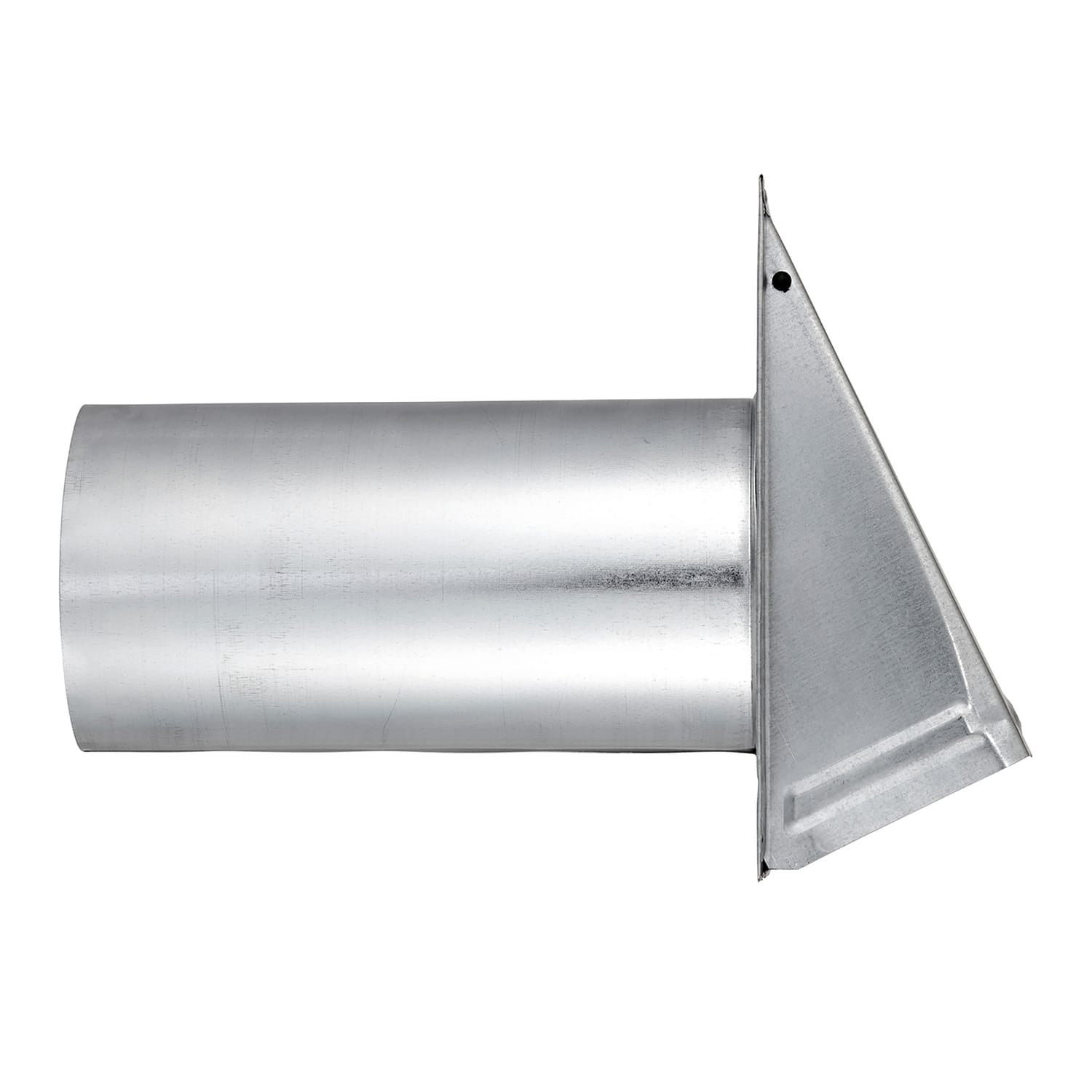 Lambro 6-In. 26-Gauge Galvanized Steel Wall Exhaust Hood Bath Fan Vent with Damper, Wire Mesh Screen, and 11-In. Pipe, 3460GMS-11
