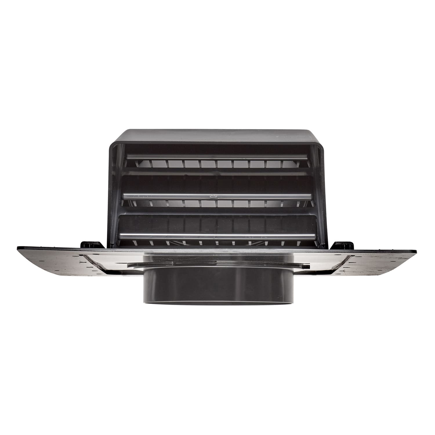 Lambro 6-In. ABS Plastic Roof Exhaust Vent with Damper, Screen, and Snap-on Collar, 356-6