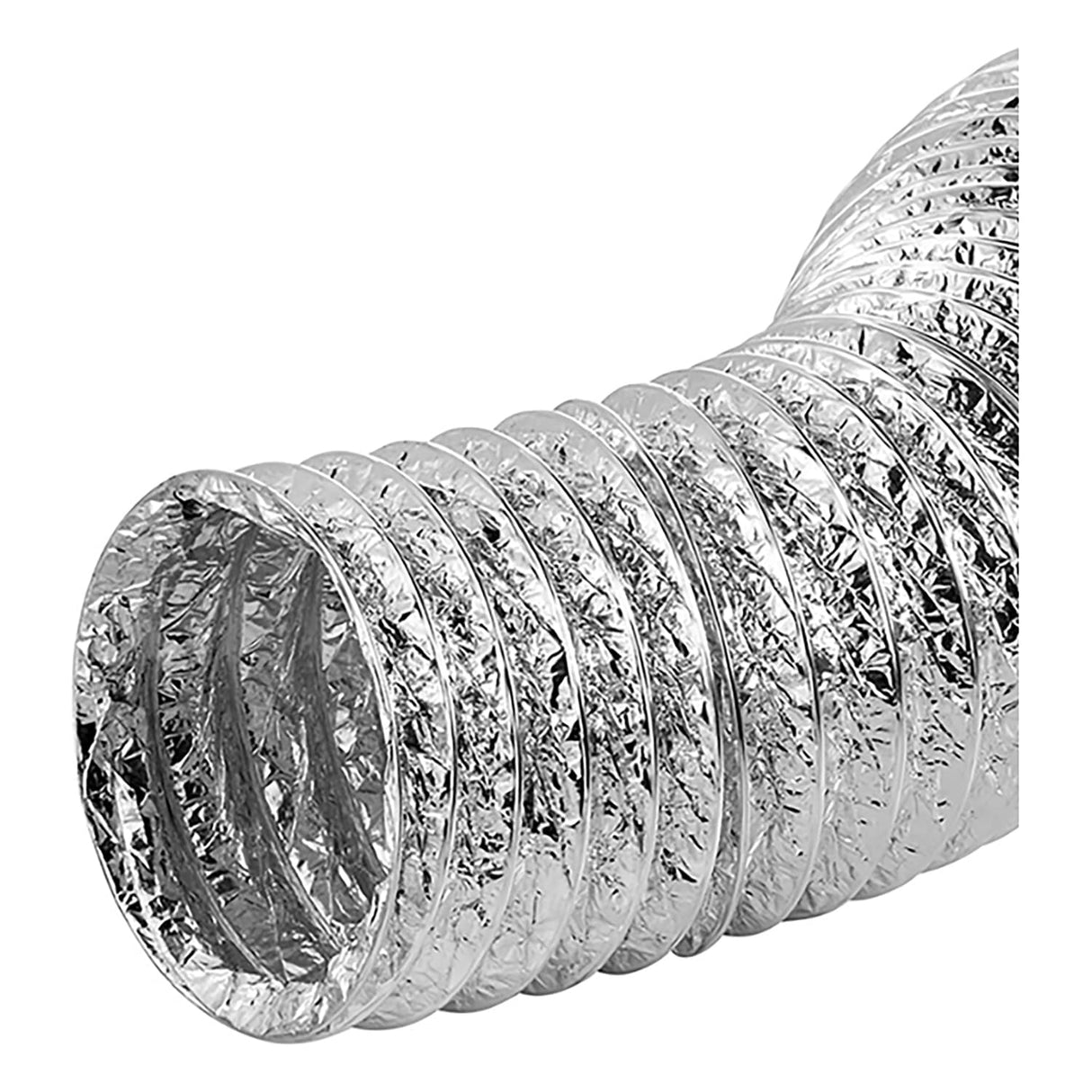 Lambro 4-In. UL 2158A Clothes Dryer Foil Flex Transition Duct, 50 Ft.