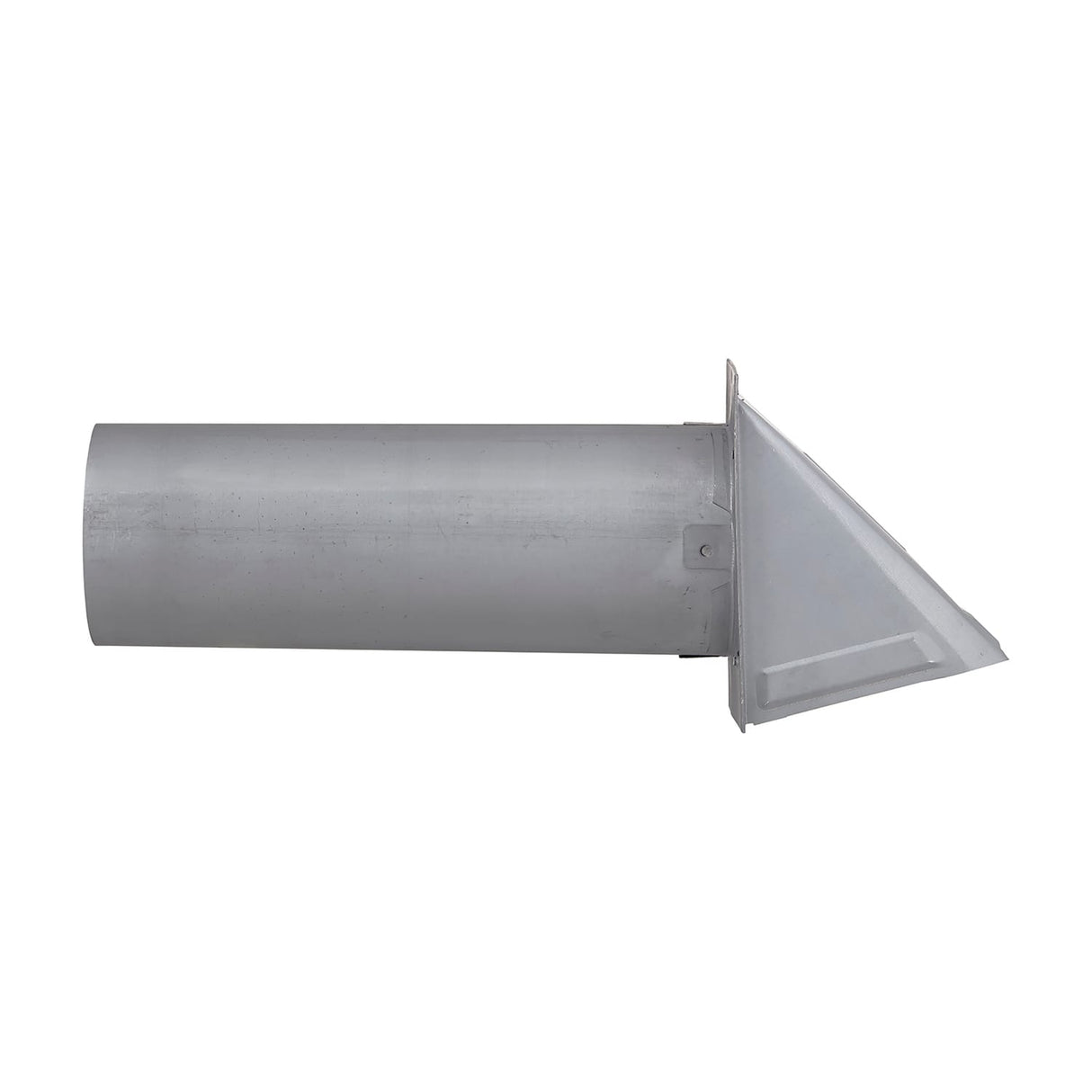Lambro 4-In., 26-Gauge Paint-Grade Steel Wall Exhaust Hood Vent with Damper, Wire Mesh Screen, and 11-In. Pipe, EC-34400GMS-PG