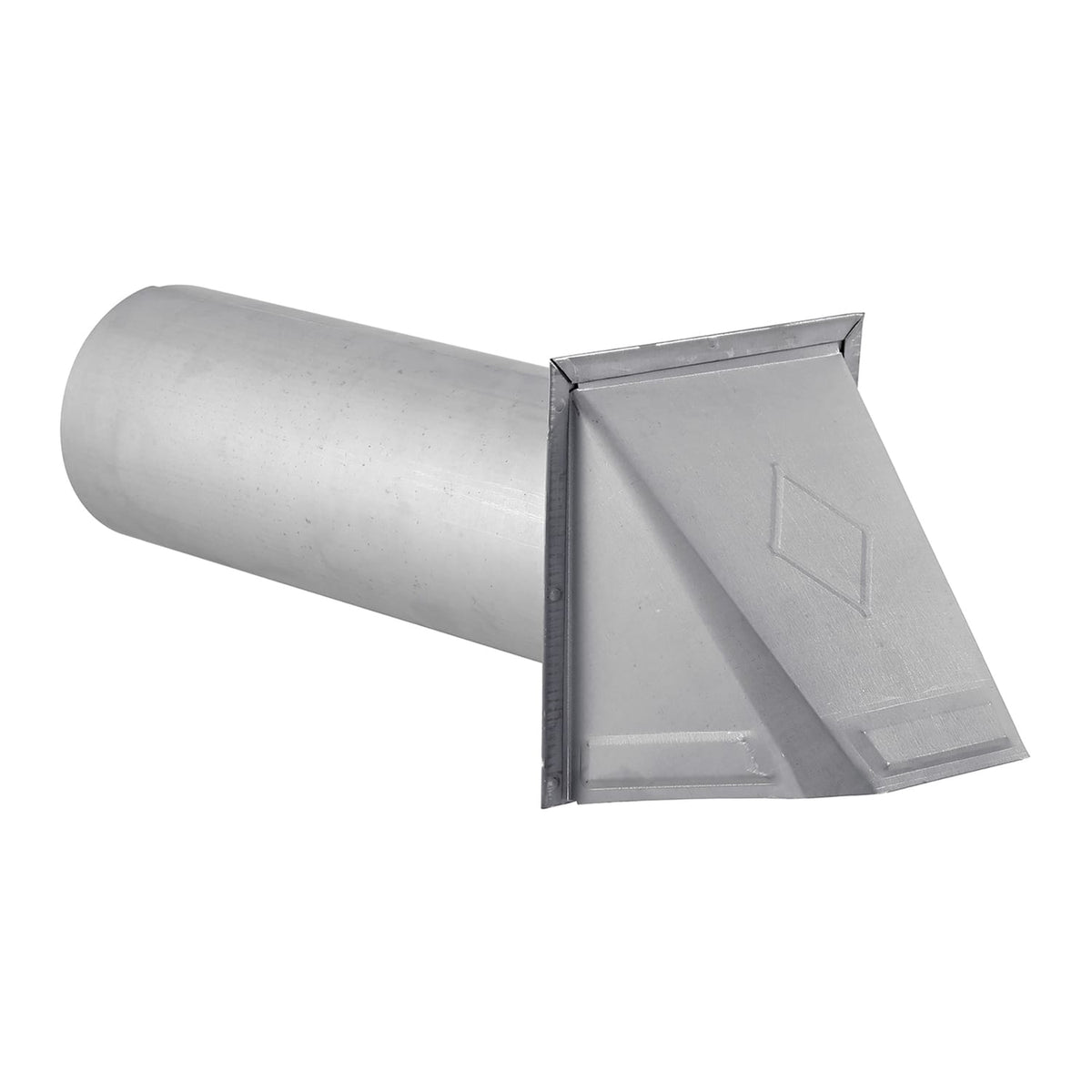Lambro 4-In., 26-Gauge Paint-Grade Steel Wall Exhaust Hood Vent with Damper and 11-In. Pipe, EC-34400G-PG