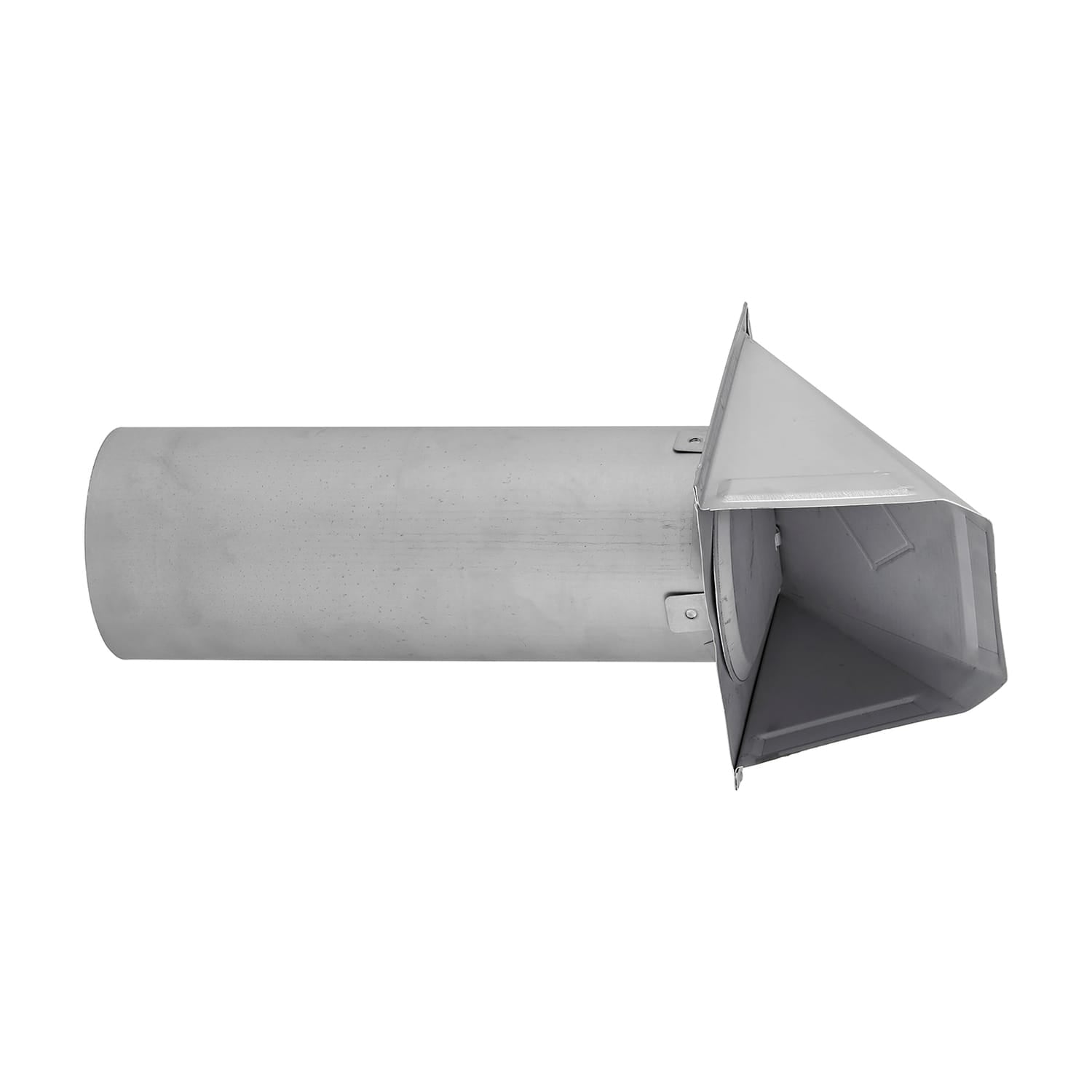 Lambro 4-In., 26-Gauge Paint-Grade Steel Wall Exhaust Hood Vent with Damper and 11-In. Pipe, EC-34400G-PG