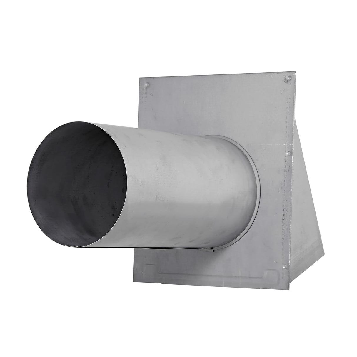 Lambro 6-In., 26-Gauge Paint-Grade Steel Wall Exhaust Hood Vent with Damper and 11-In. Pipe, EC-3460G-11-PG