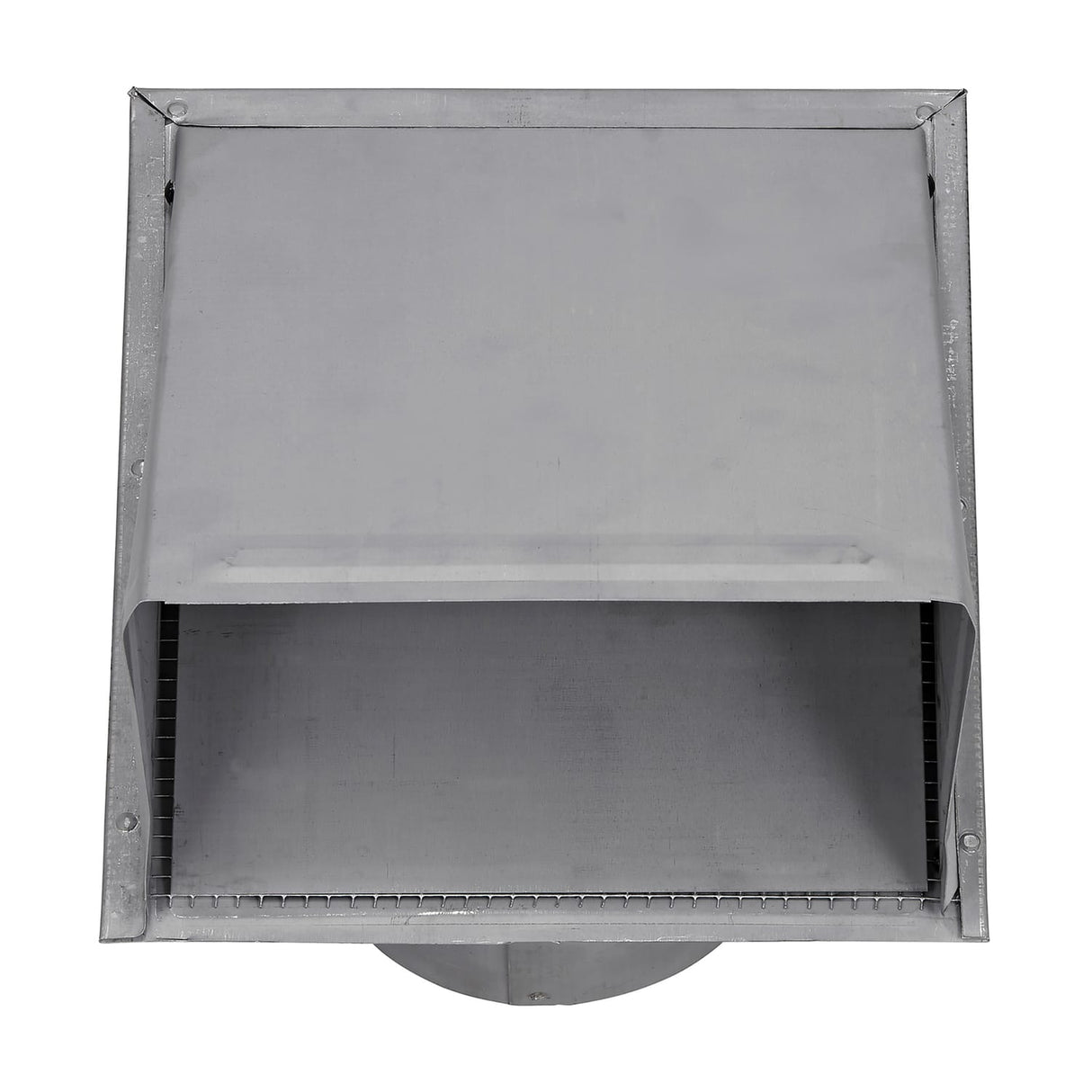 Lambro 6-In. 26-Gauge Paint-Grade Steel Wall Exhaust Hood Vent with Damper, Wire Mesh Screen, and 11-In. Pipe, EC-3460GMS-11-PG