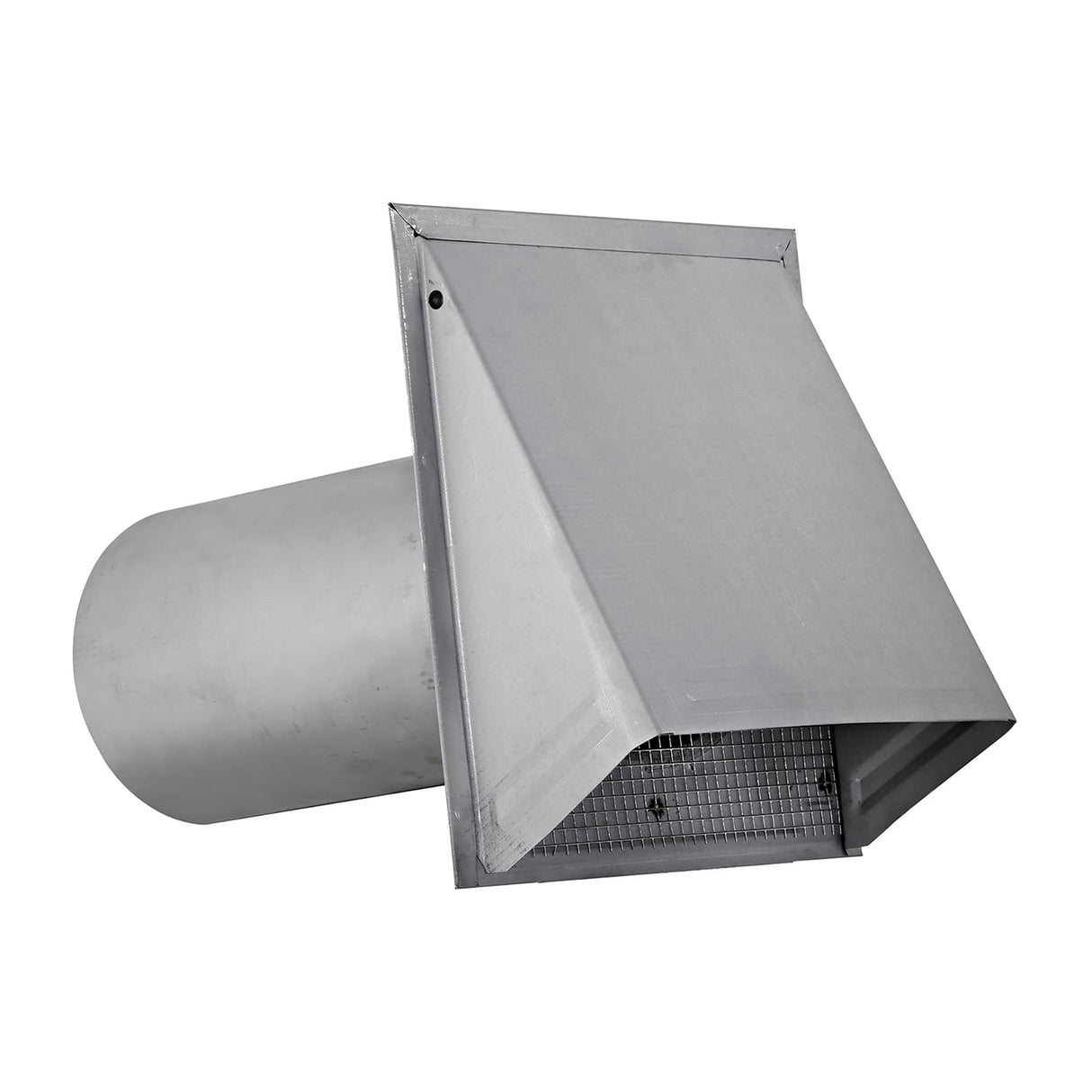Lambro 6-In. 26-Gauge Paint-Grade Steel Fresh Air Intake Vent with Wire Mesh Screen and 11-In. Pipe, EC-3460GNDMS-11-PG