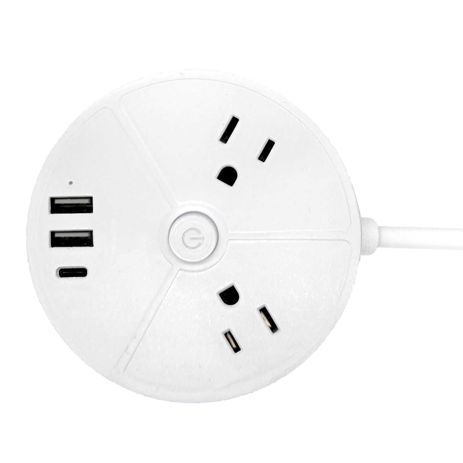 Ciao Tech 2-AC Outlet 3-USB Port 300 Joules Surge Protector Power Strip, 5-Ft. Cord with Straight Plug, CPAT500-050