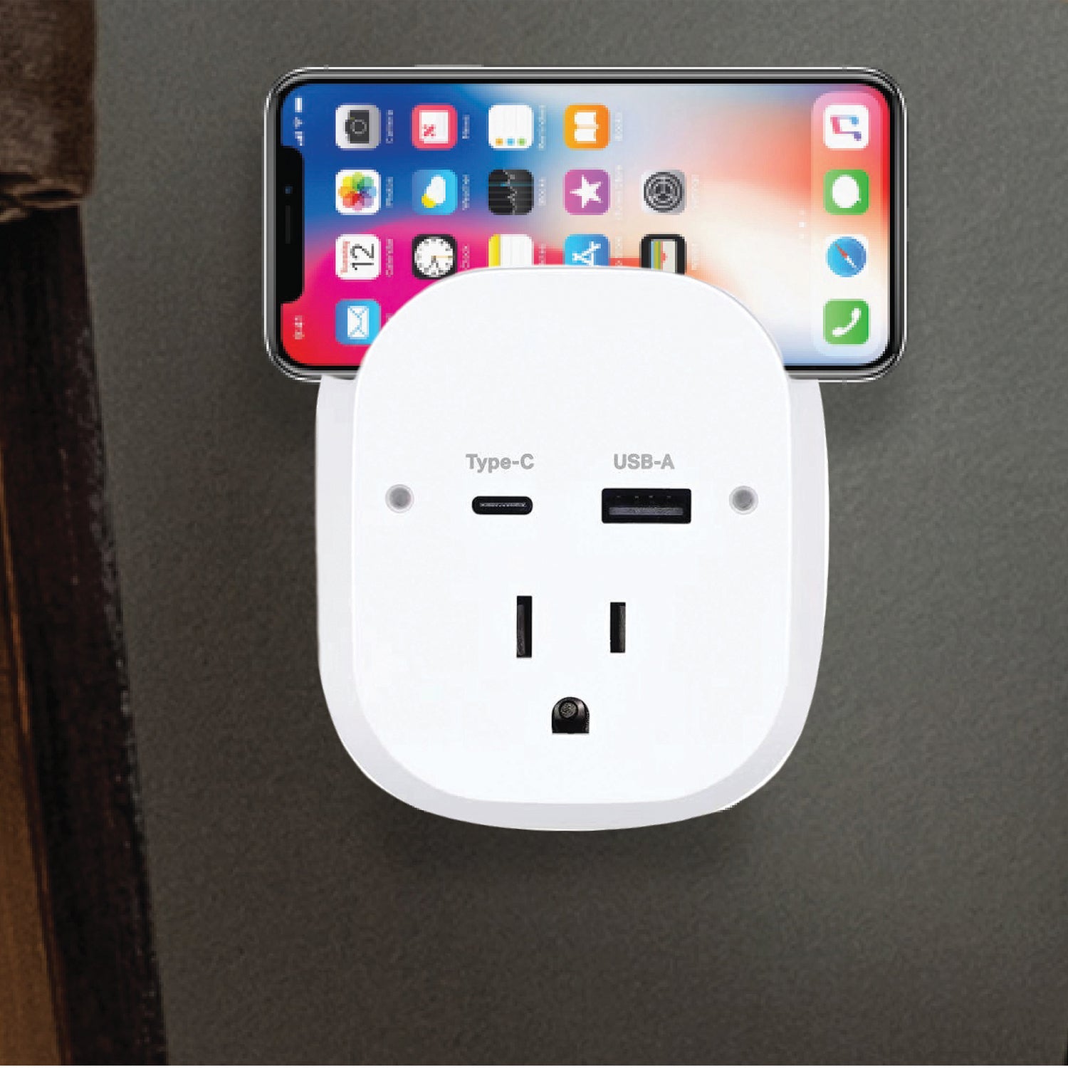 Ciao Tech 2-AC Outlet and 2-USB Port 540-Joules Travel Charger Surge Protector Wall Tap, CPATT00-071