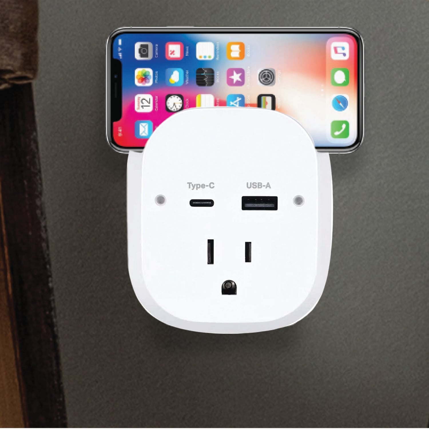 Ciao Tech 2-AC Outlet and 2-USB Port 540-Joules Travel Charger Surge Protector Wall Tap, CPATT00-071