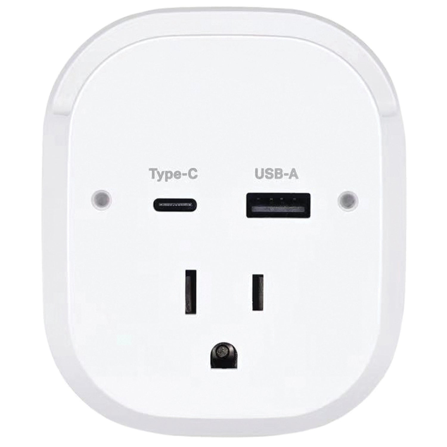 Ciao Tech 2-AC Outlet and 2-USB Port 540-Joules Travel Charger Surge Protector Wall Tap, CPATT00-071