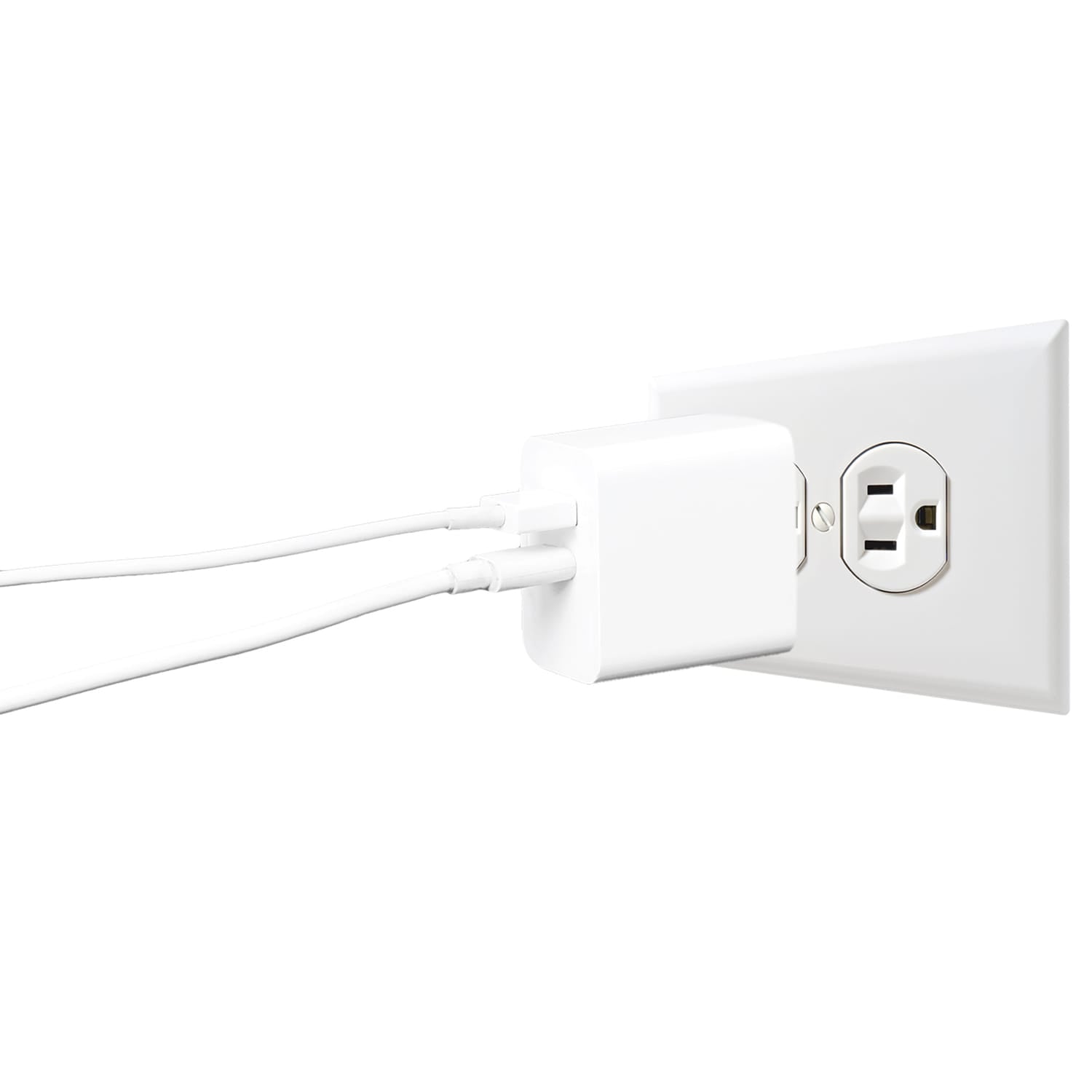 Ciao Tech 15-Watt 5.4-Amp 2-in-1 Home Charging Combo of AC Wall Charger with USB-C Cable