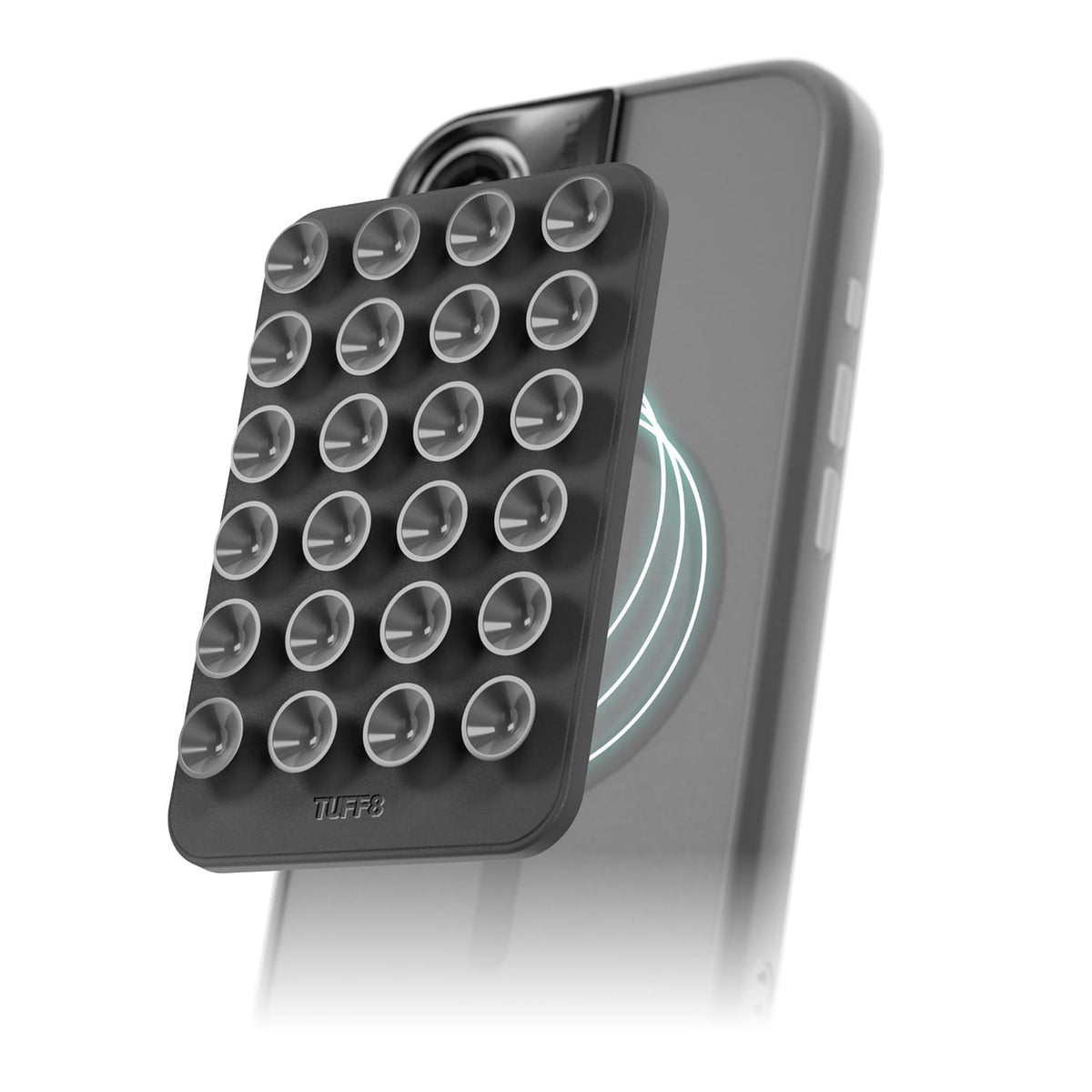 TUFF8 Magnetic Suction-Cup-Mount Cellphone Holder, MagSafe Compatible