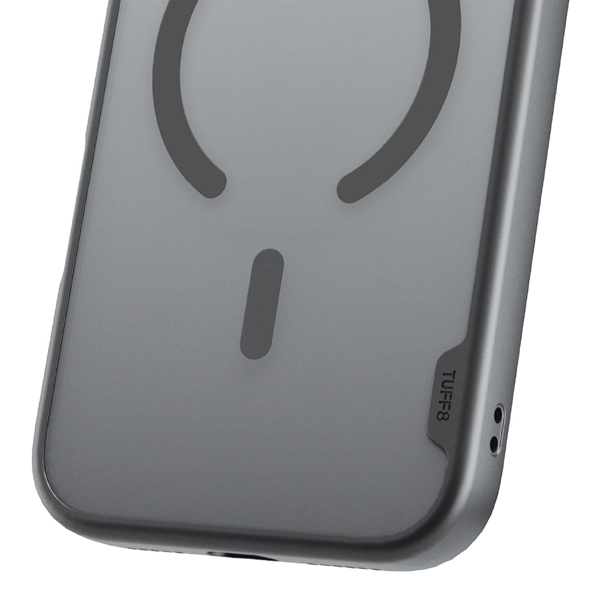 TUFF8 iPhone 18 Pro Max/17 Pro Max GlideGuard Case, MagSafe Compatible, Smoke Black