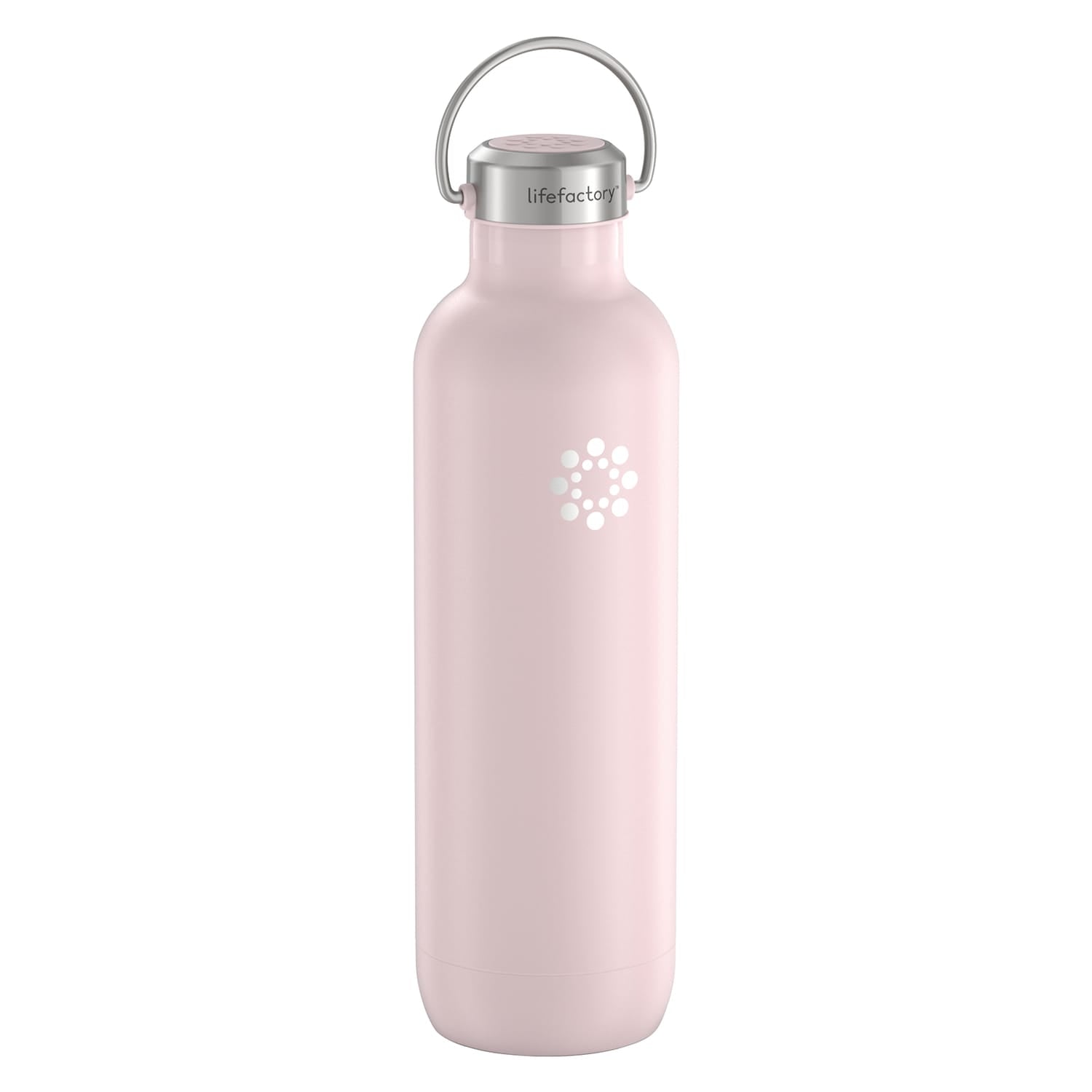 Lifefactory 32-Oz. Stainless Steel Vacuum-Insulated Sport Bottle, Desert Rose